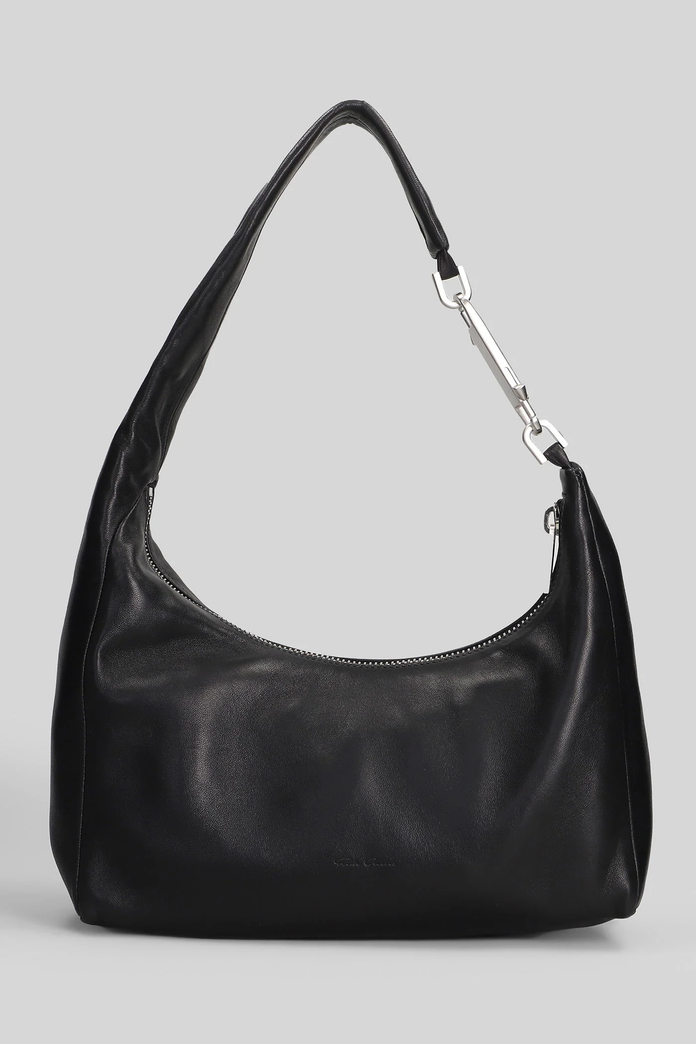 Small gemini Shoulder bag in black leather - Image 3