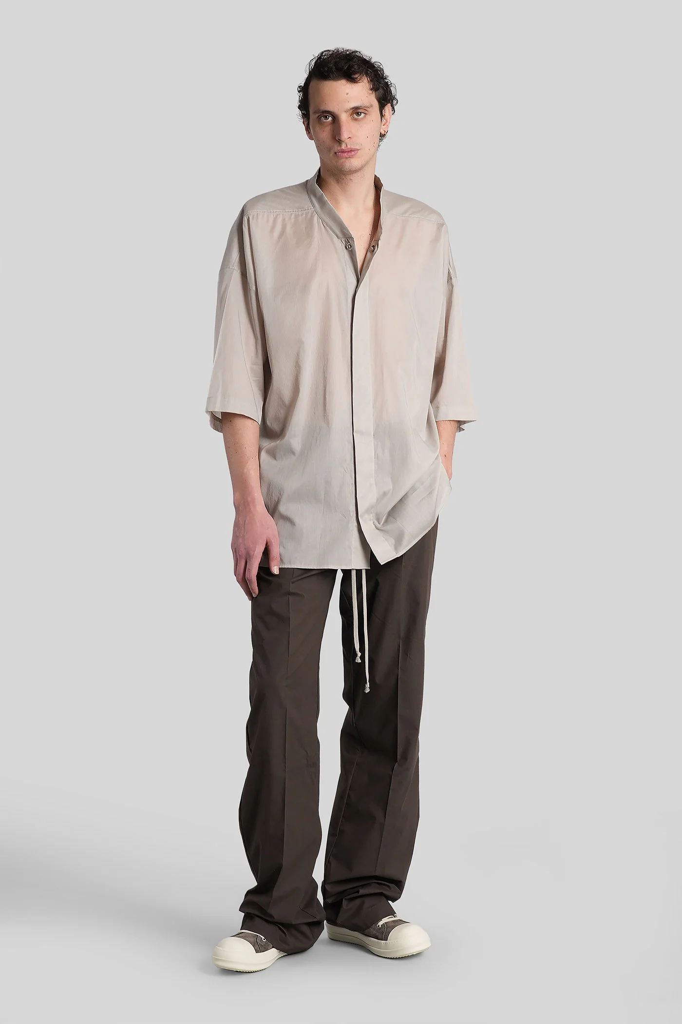 Ss jumbo faun shirt Shirt in grey cotton - Image 2