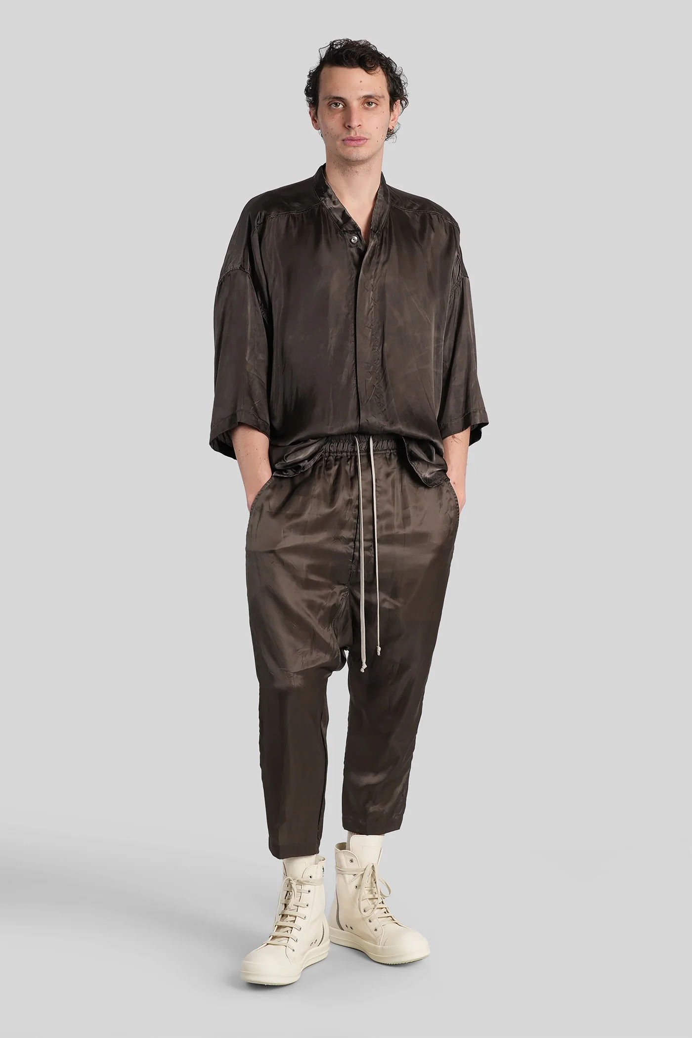 Ss jumbo faun shirt Shirt in grey polyamide polyester - Image 2