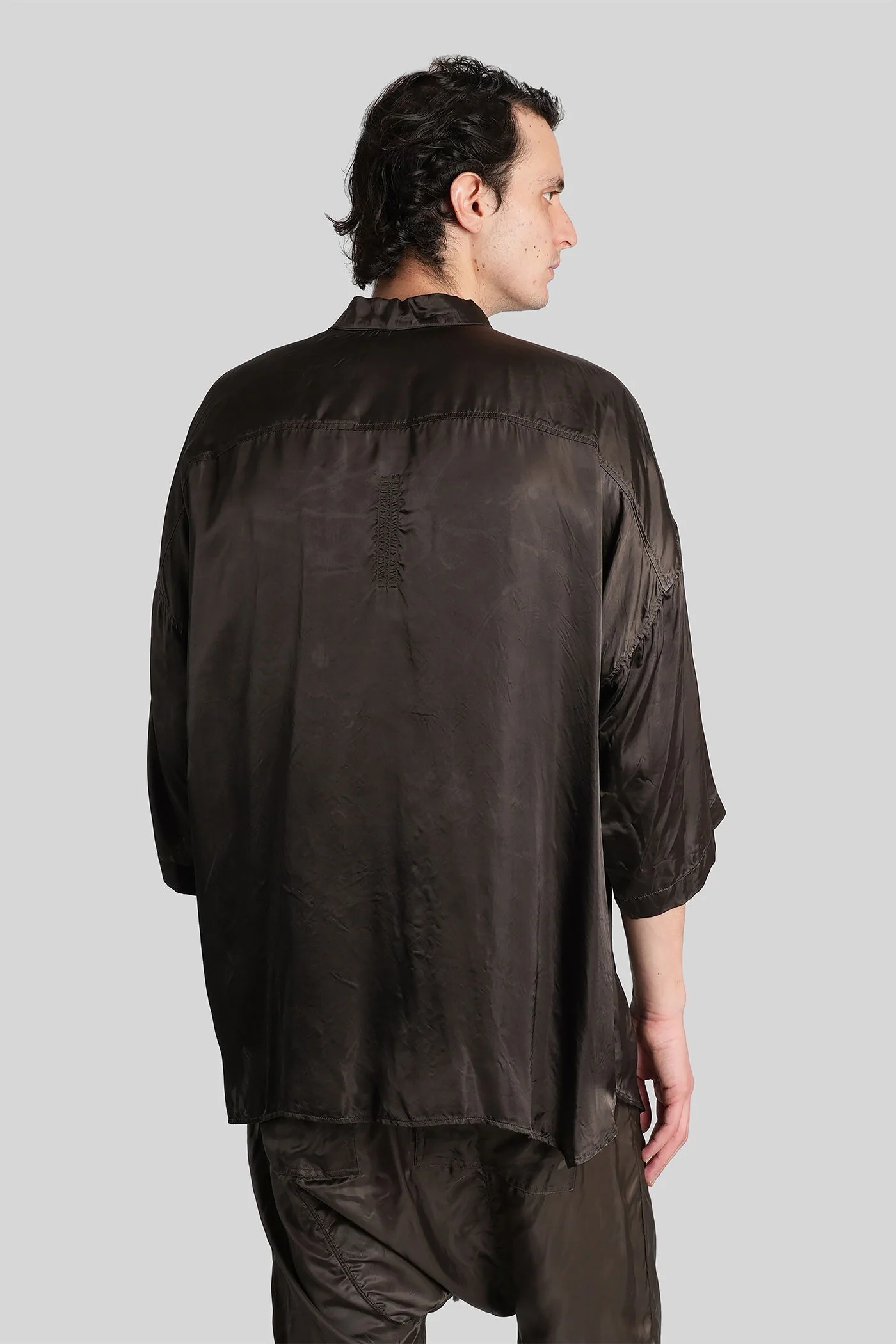 Ss jumbo faun shirt Shirt in grey polyamide polyester - Image 3