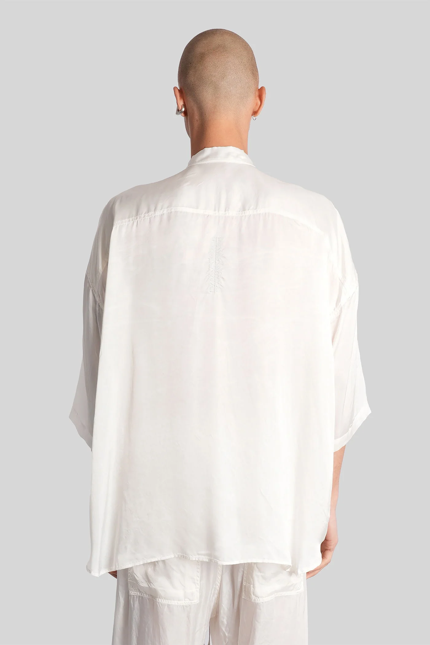 Ss jumbo faun shirt Shirt in white polyamide polyester - Image 3