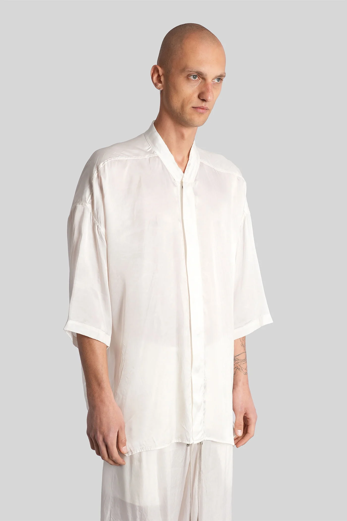 Ss jumbo faun shirt Shirt in white polyamide polyester - Image 4