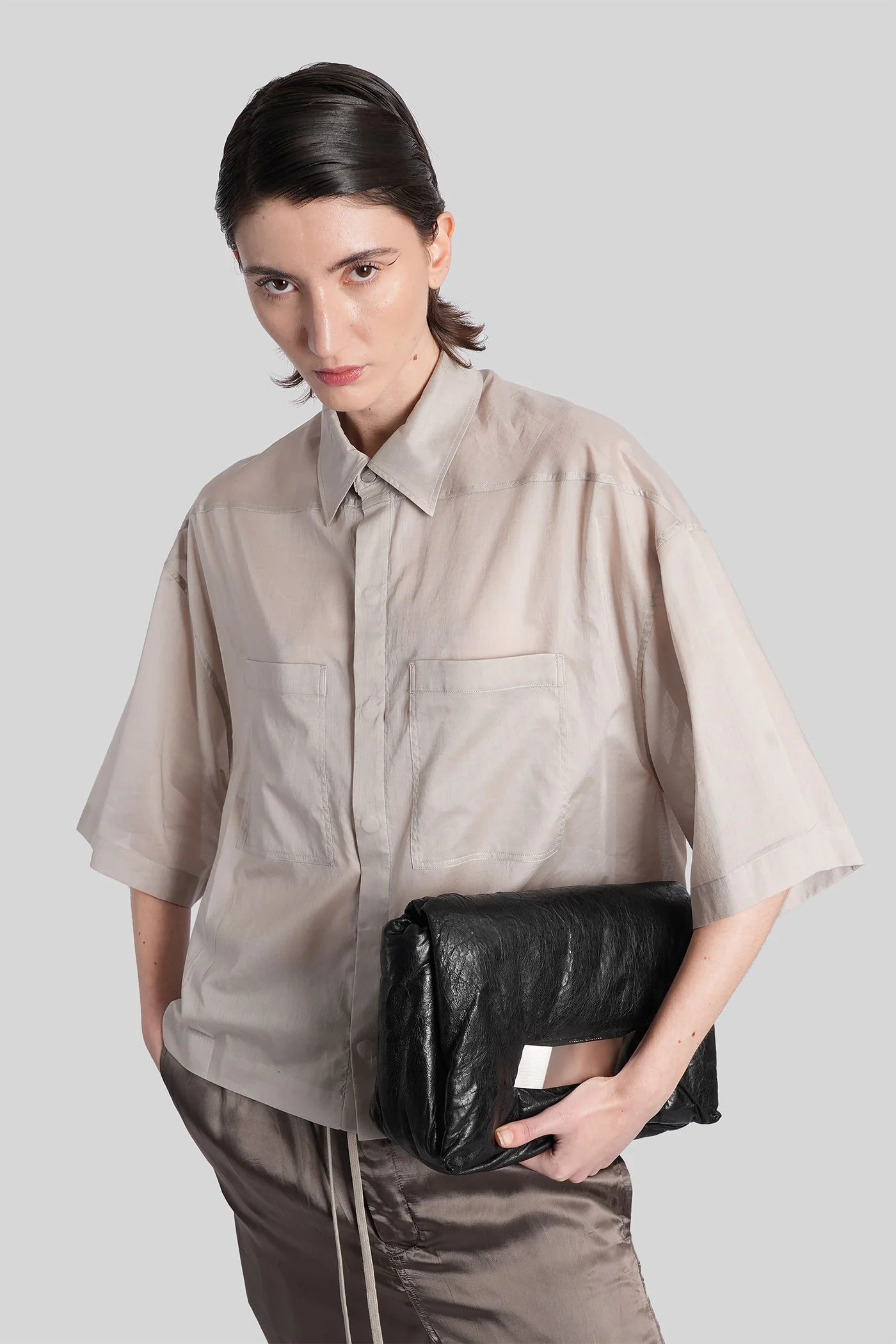 Tommy shirt Shirt in grey cotton - Image 2
