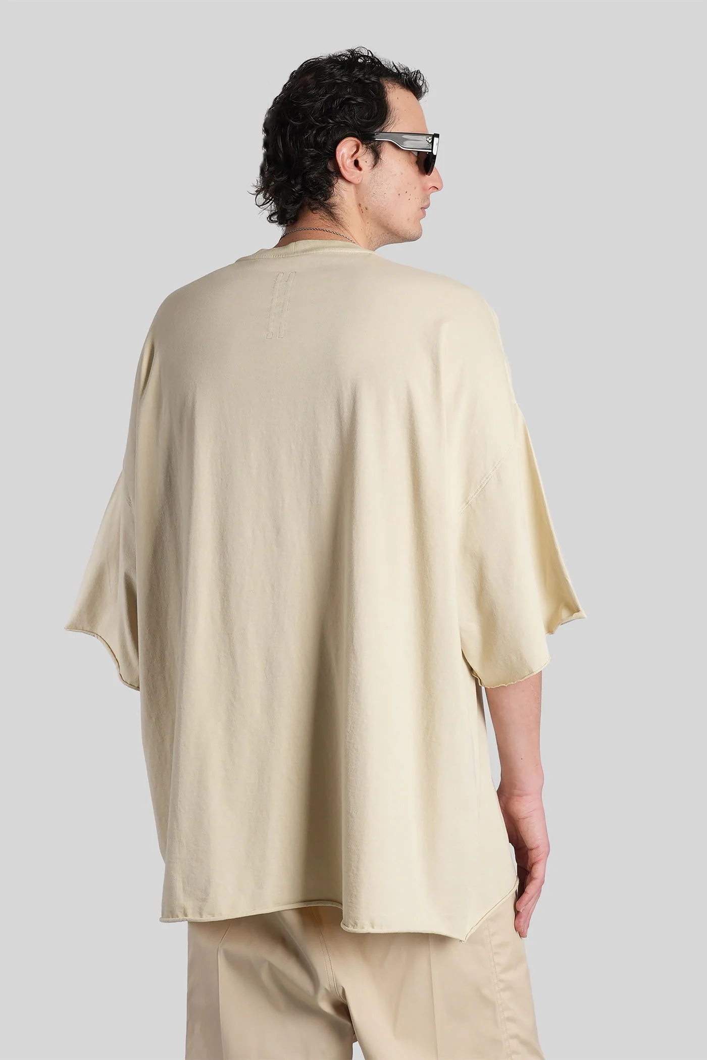 Tommy t T-Shirt in beige cotton - Image 3