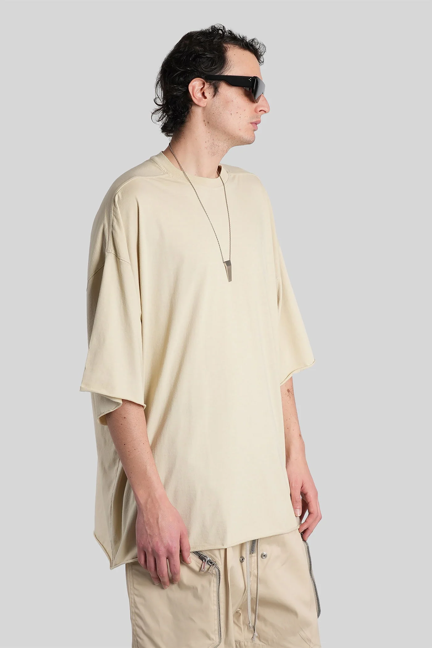 Tommy t T-Shirt in beige cotton - Image 4
