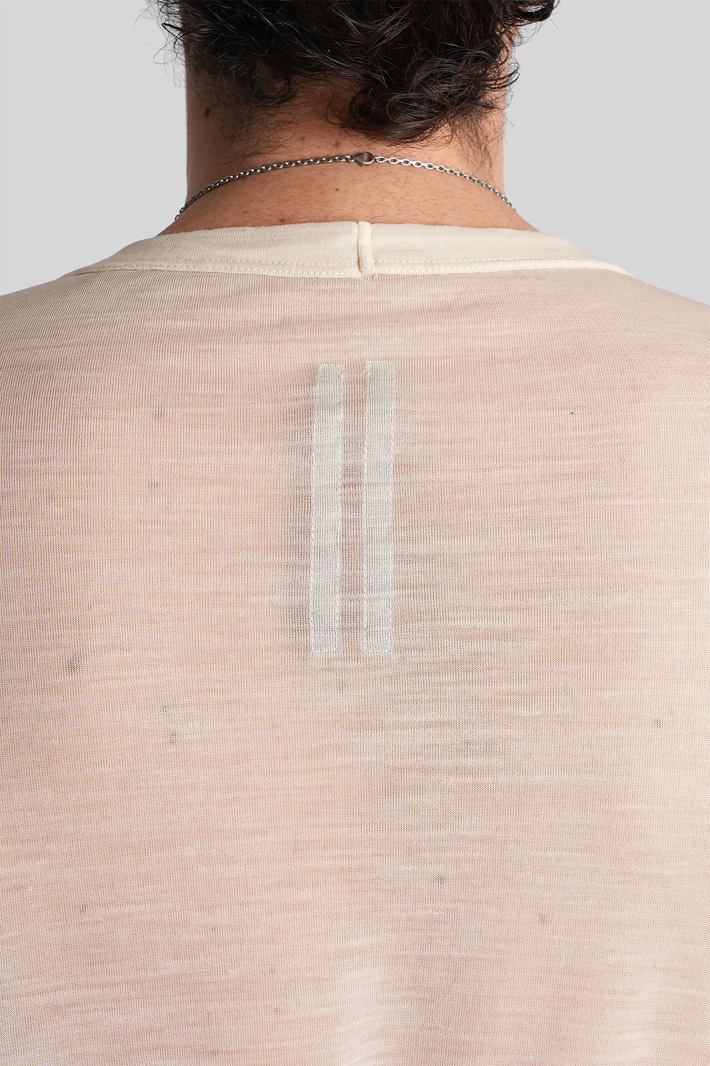 Tommy t T-Shirt in beige wool - Image 5