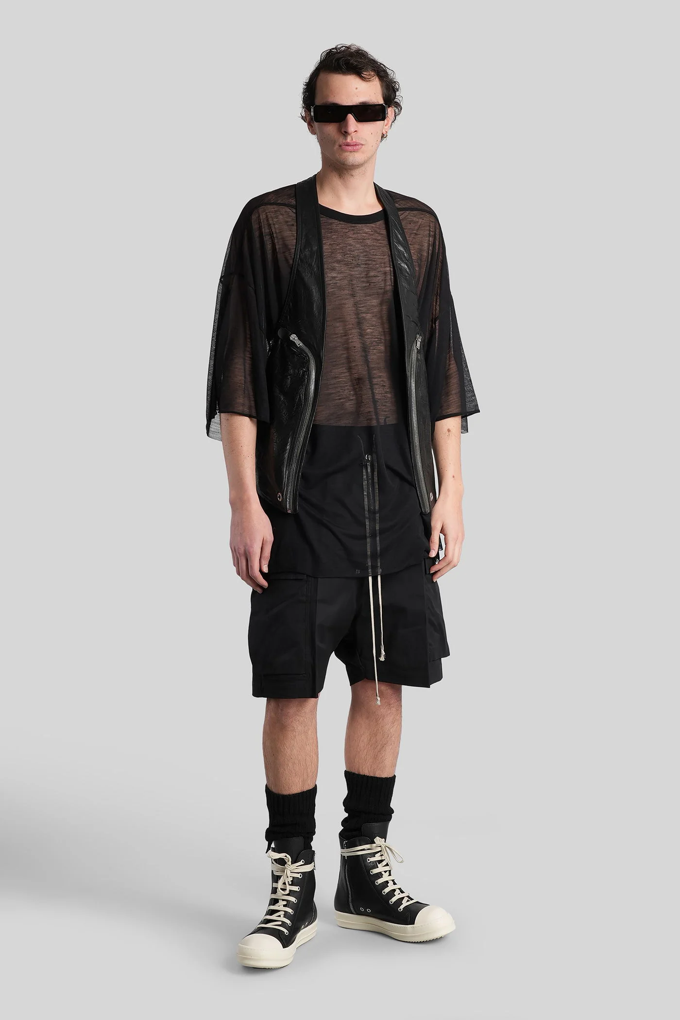 Tommy t T-Shirt in black wool - Image 2