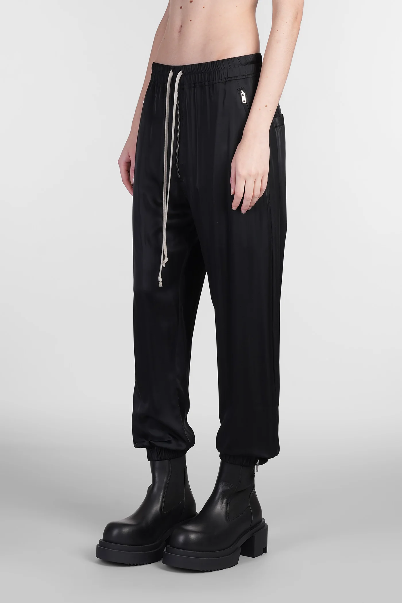 Track Pants in black acetate - Image 4