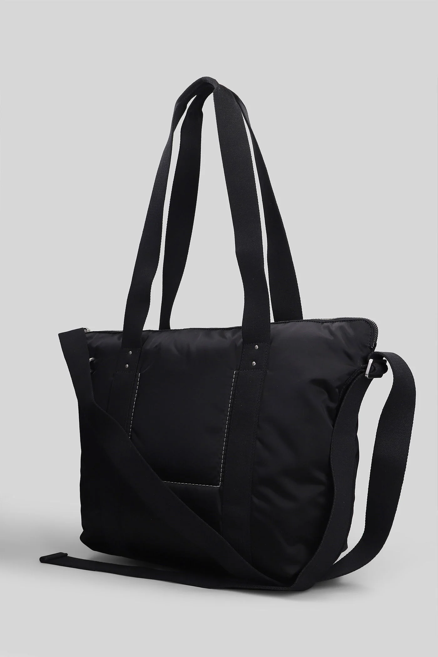 Trolley Tote in black polyamide - Image 2