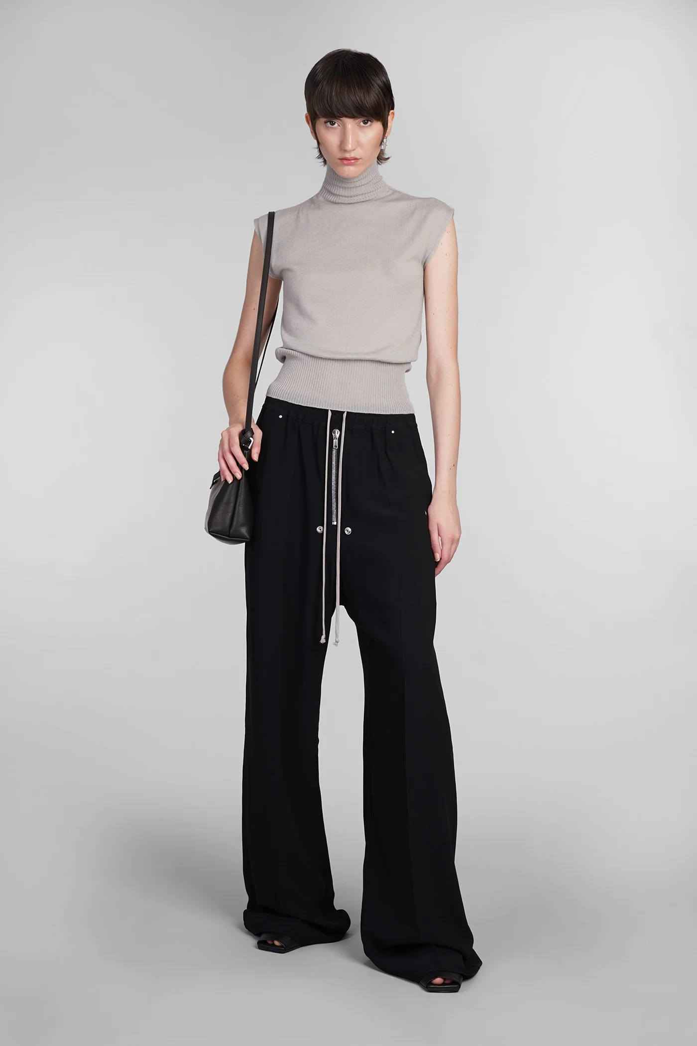 Wide bela pants Pants in black viscose - Image 2