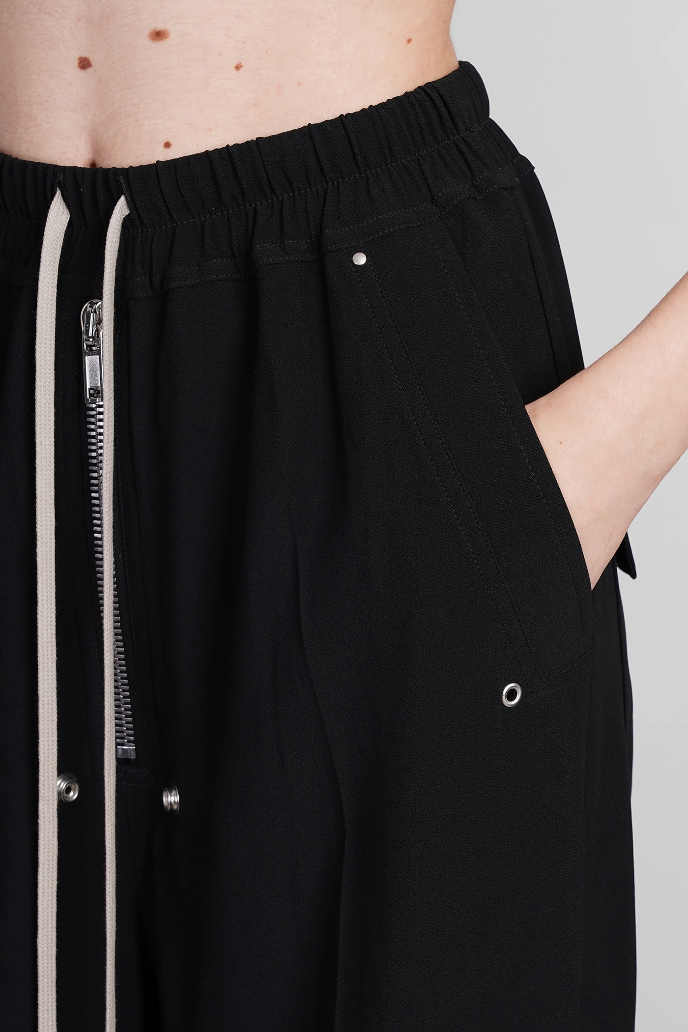 Wide bela pants Pants in black viscose - Image 5