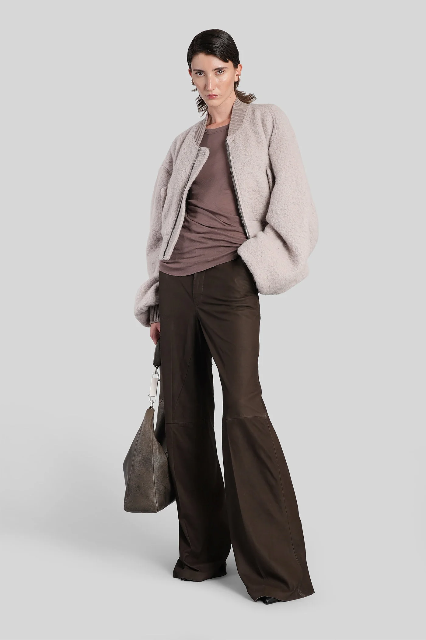 Work pants Pants in brown leather - Image 2