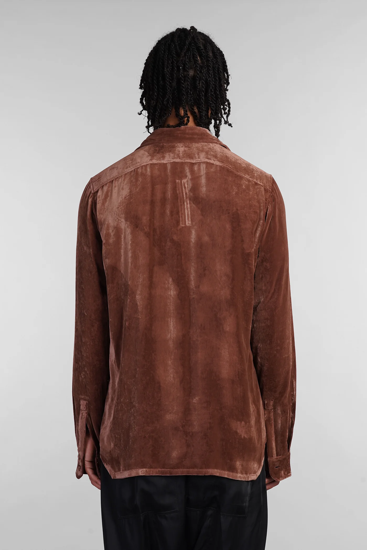 Work shirt Shirt in brown acetate - Image 3