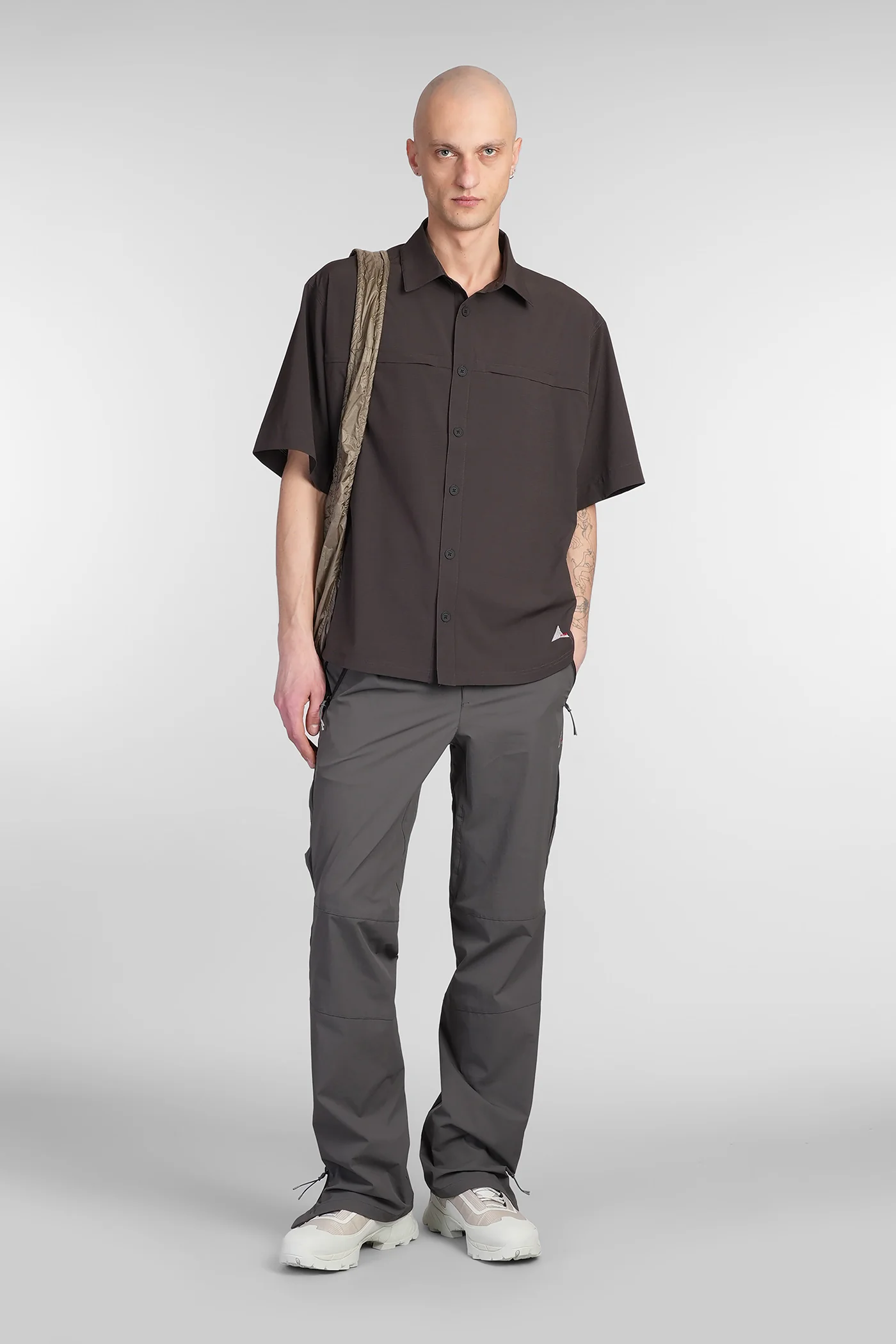 Dot Air Shirt Shirt in brown polyamide - Image 2