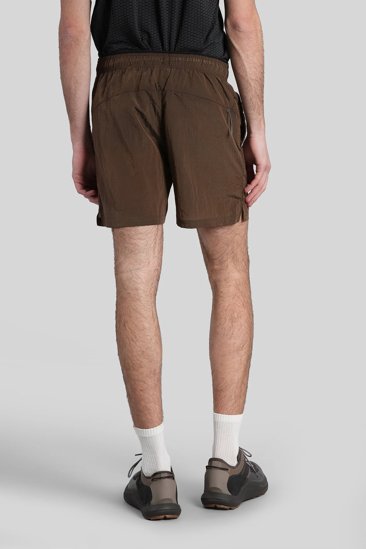 Halder 5 inch Shorts in brown polyester - Image 3