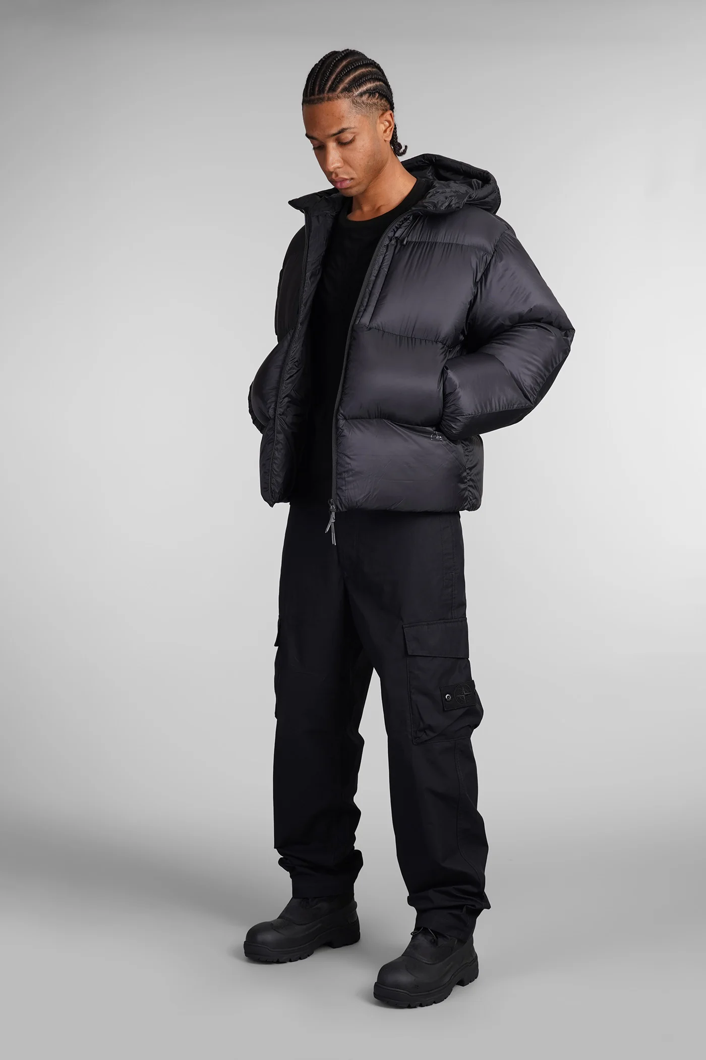 Heavy Down Jacket puffer in black polyamide - Image 2