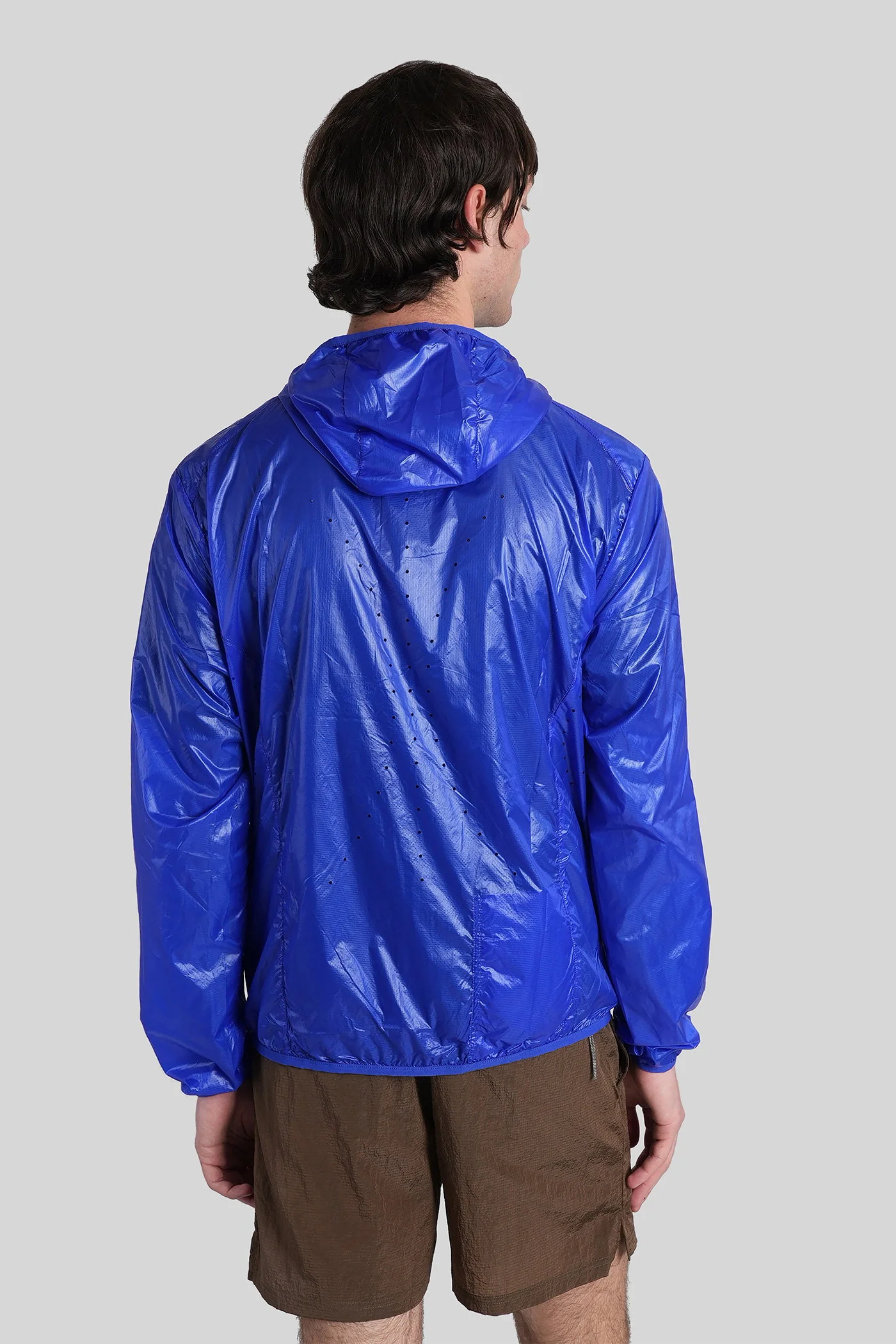 Hue packable wind jk Casual jacket in blue polyamide - Image 3
