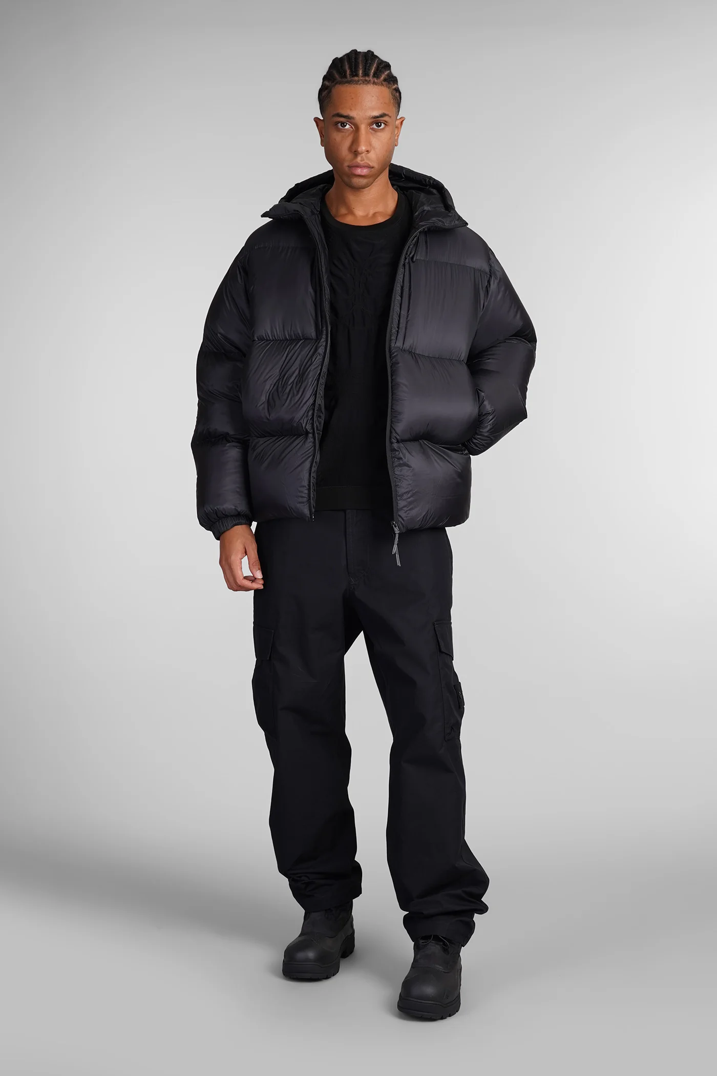 Round Neck 2.0 Knitwear in black wool - Image 2