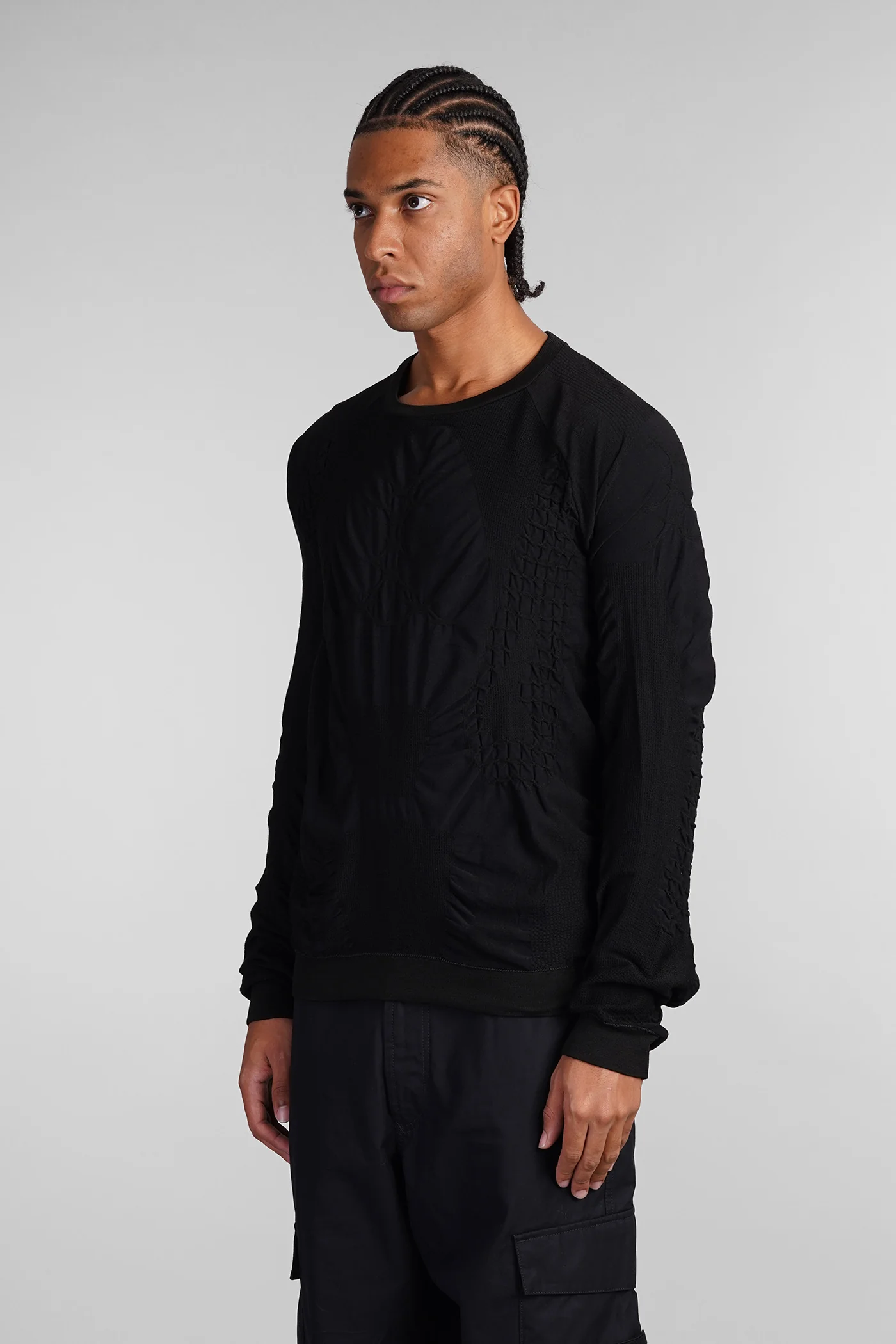 Round Neck 2.0 Knitwear in black wool - Image 4