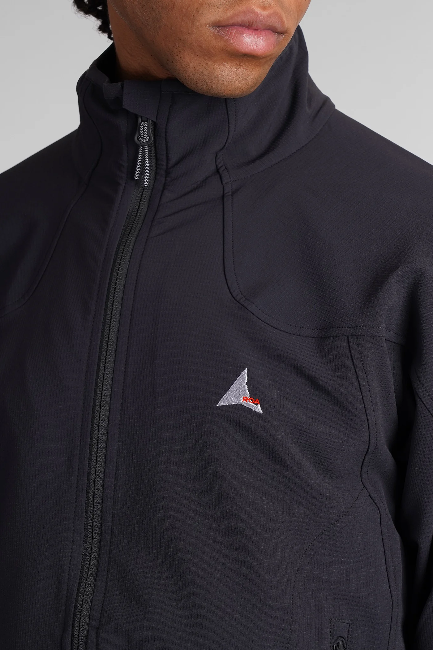 Softshell Casual jacket in black polyamide - Image 5