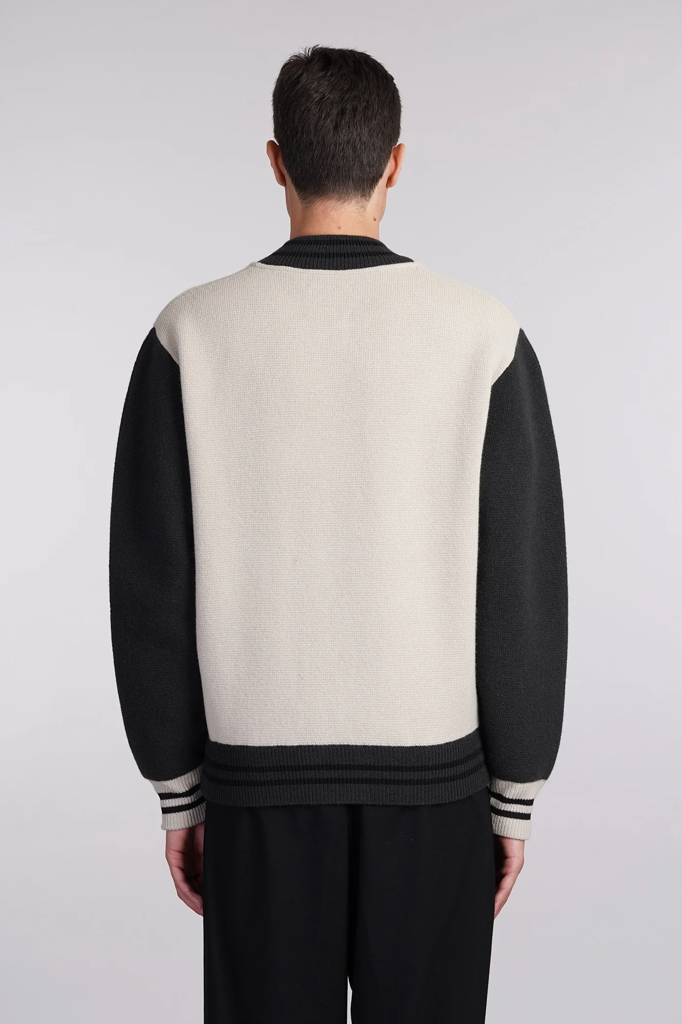 Bomber Jacket in beige wool - Image 3