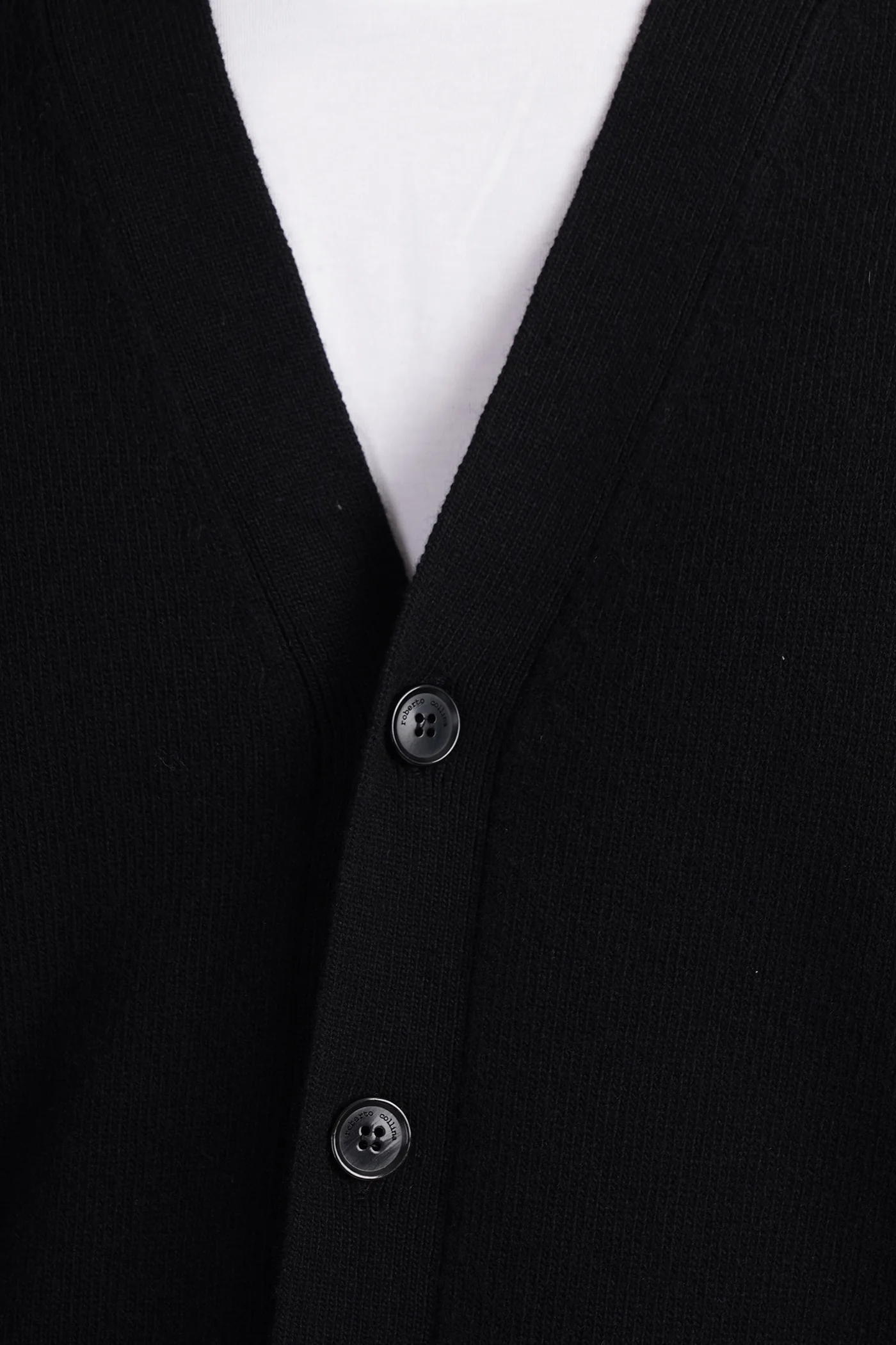 Cardigan in black wool - Image 5