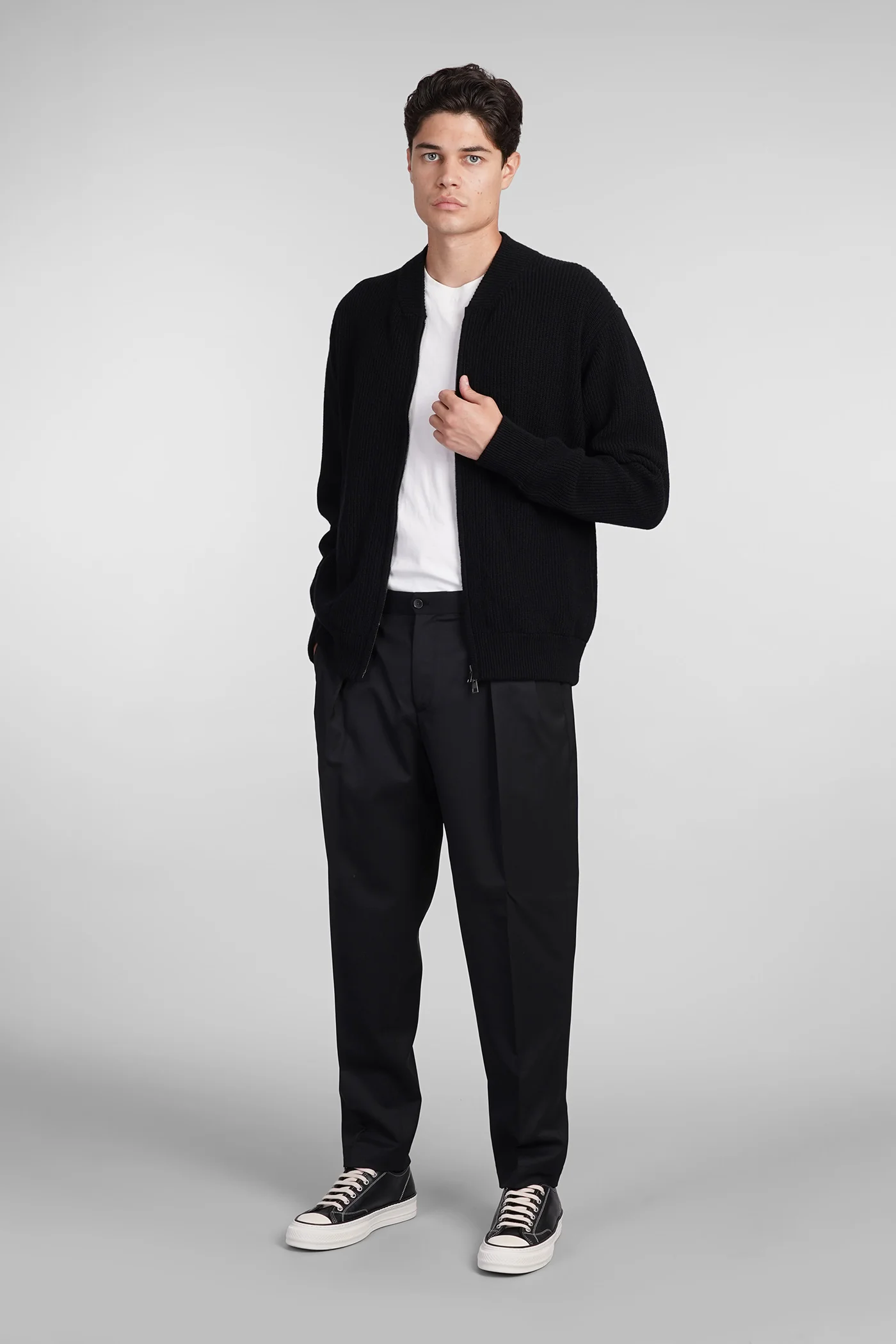 Knitwear in black wool - Image 2