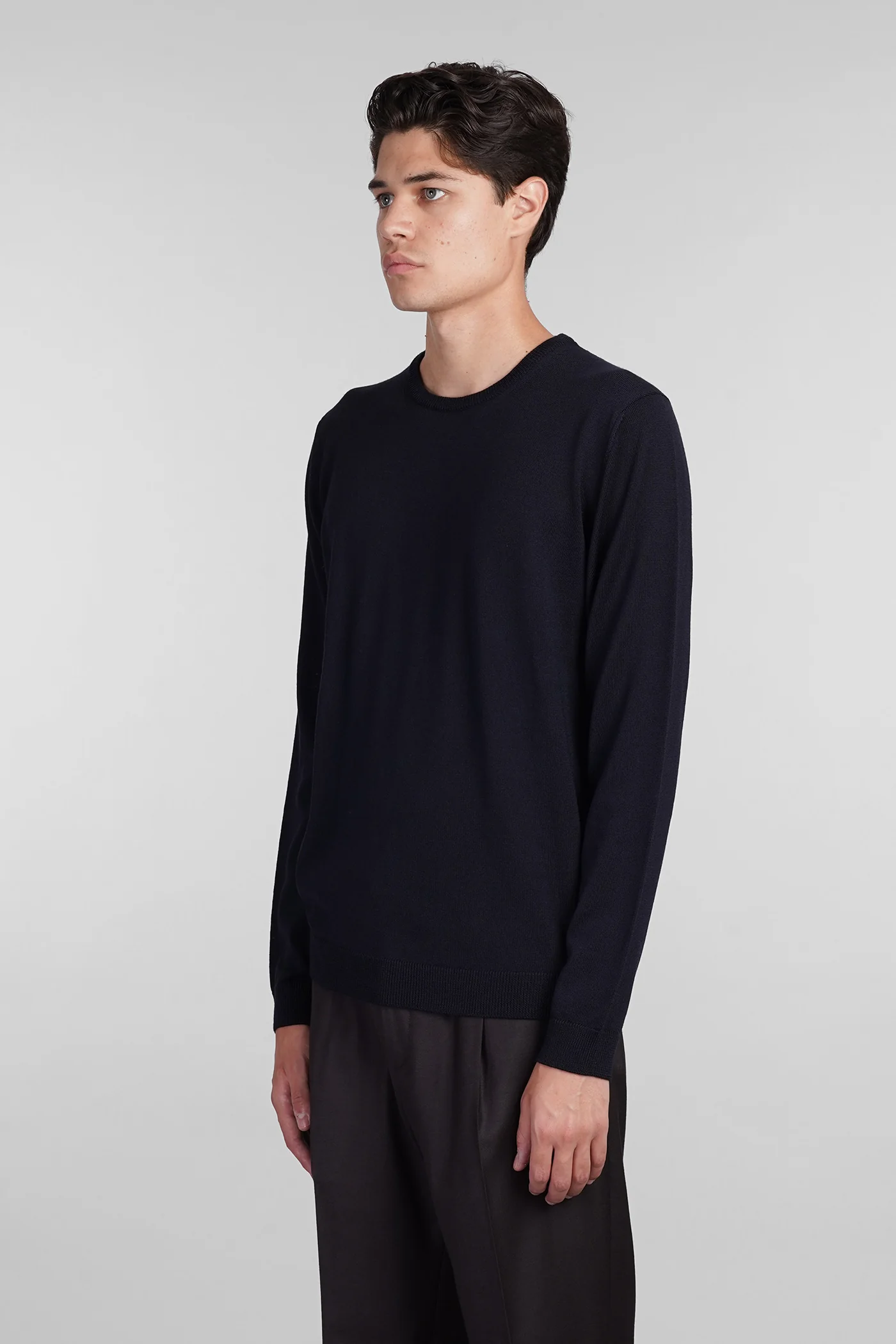 Knitwear in blue wool - Image 4