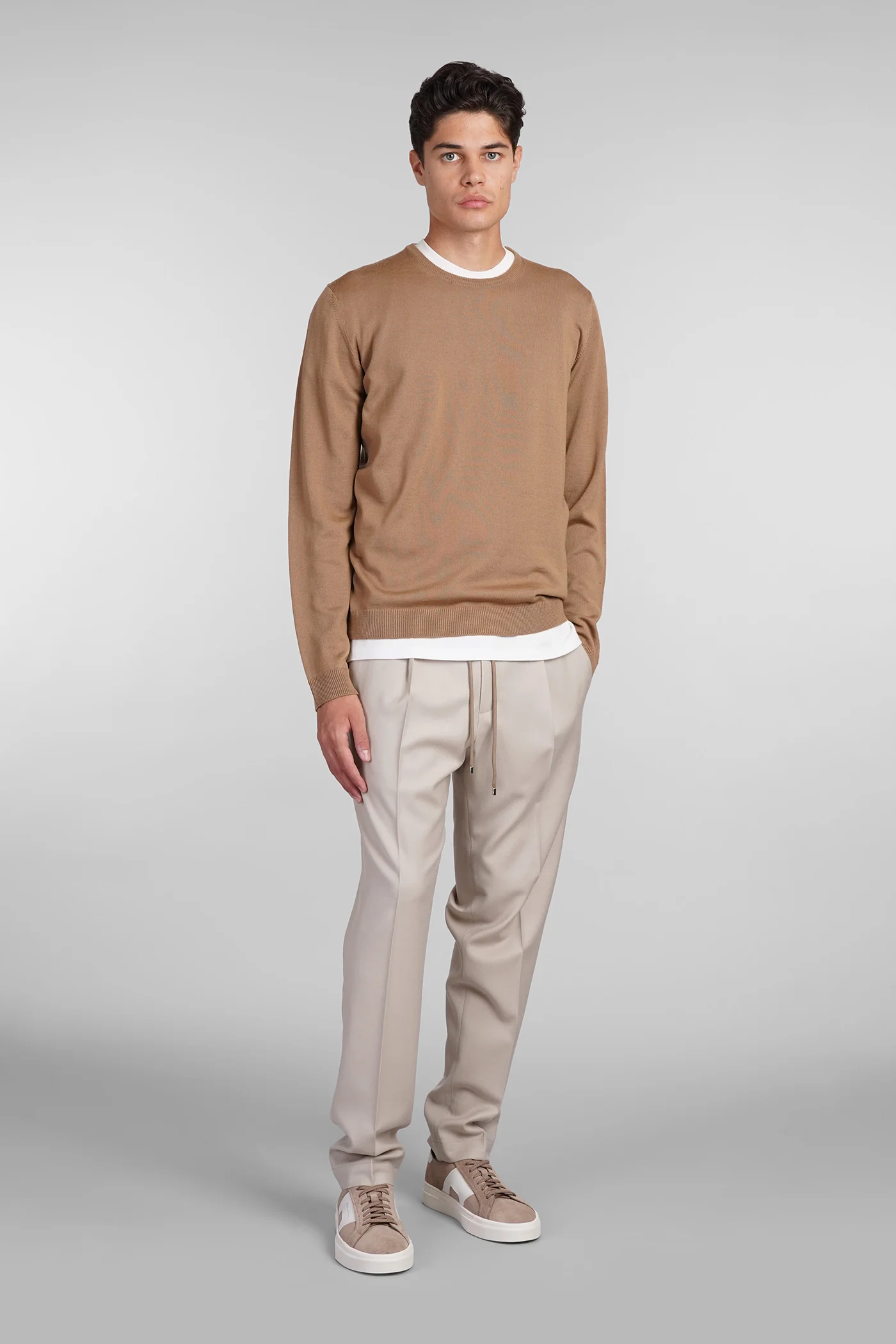 Knitwear in Camel wool - Image 2