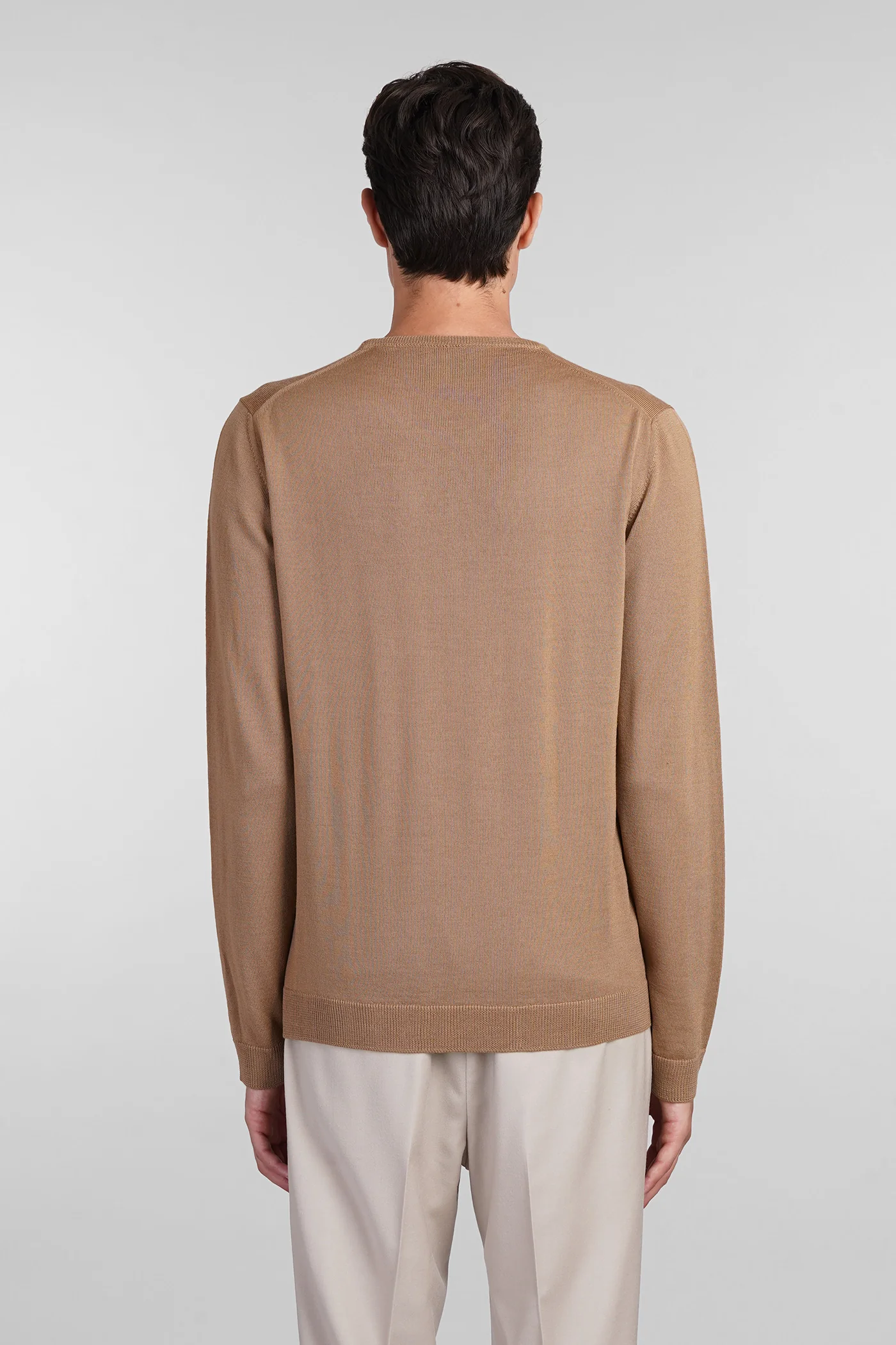 Knitwear in Camel wool - Image 3