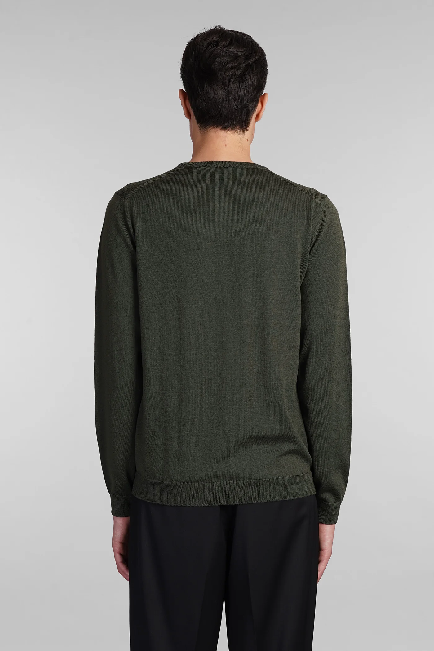 Knitwear in green wool - Image 3
