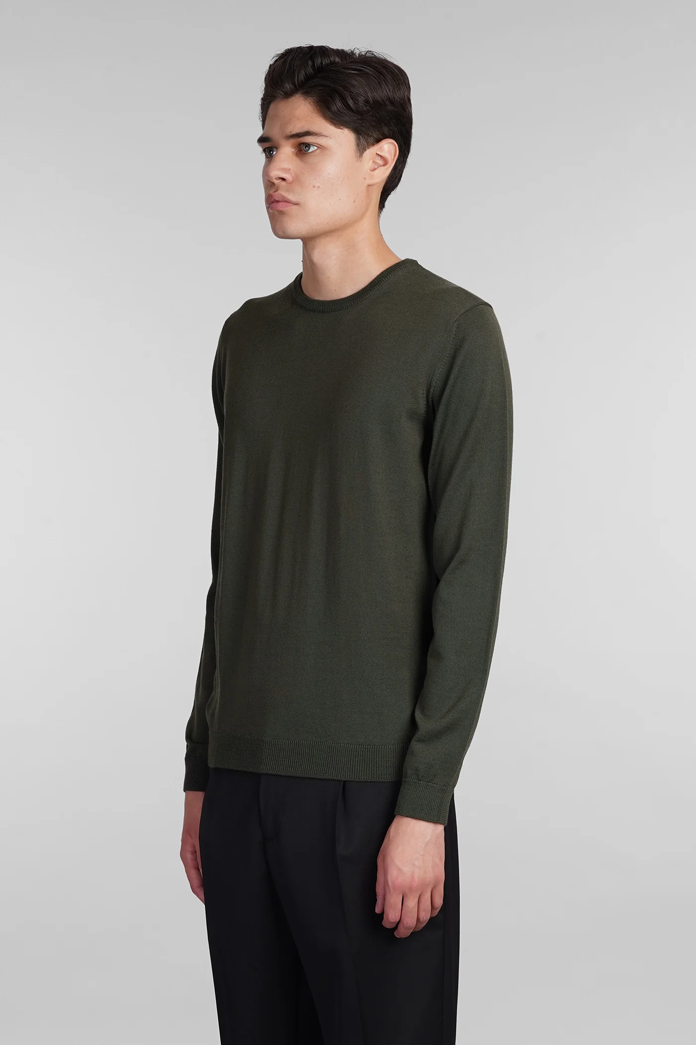 Knitwear in green wool - Image 4