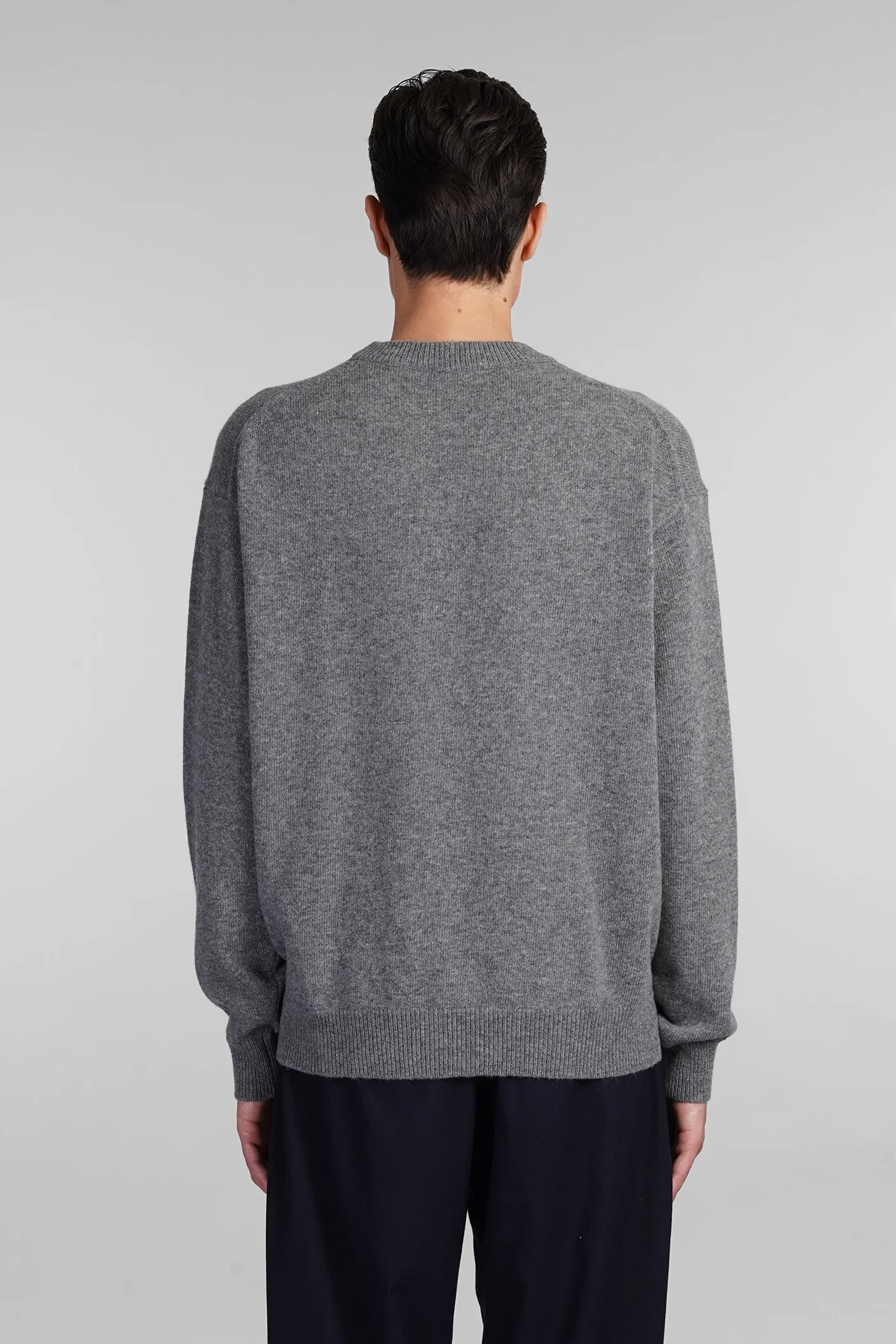 Knitwear in grey wool - Image 3