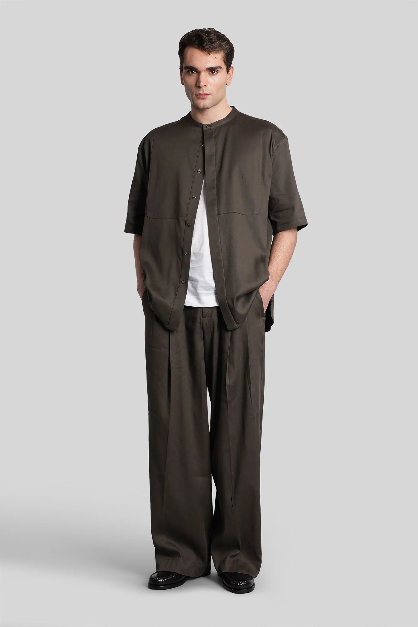 Pants in brown linen - Image 2