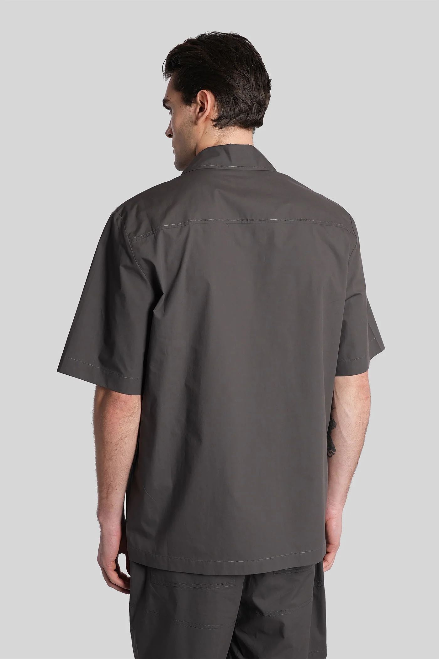 Shirt in brown cotton - Image 3