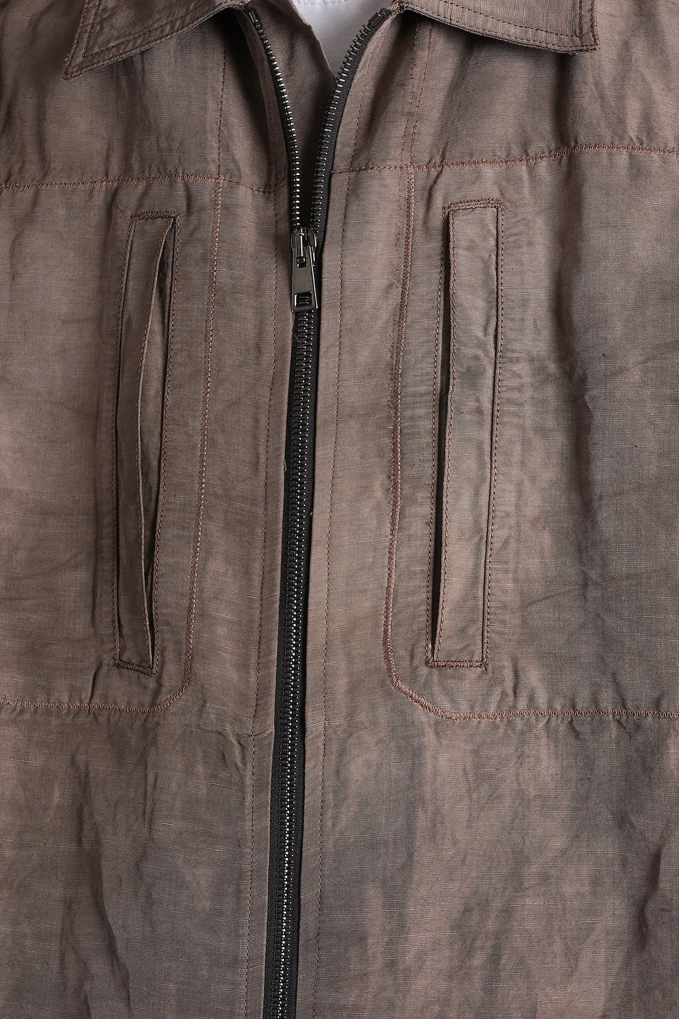 Shirt in brown viscose - Image 5