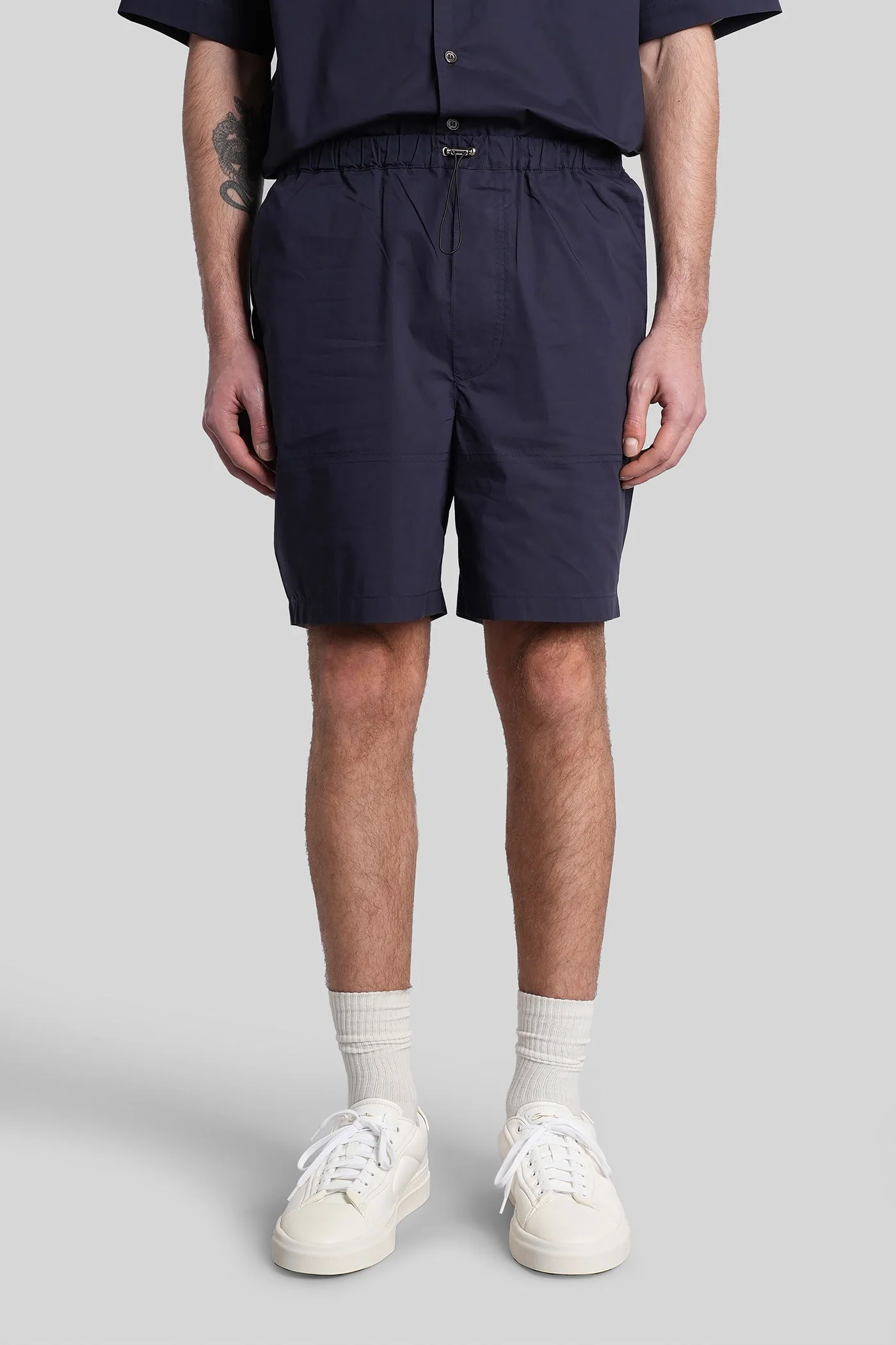 Shorts in blue cotton