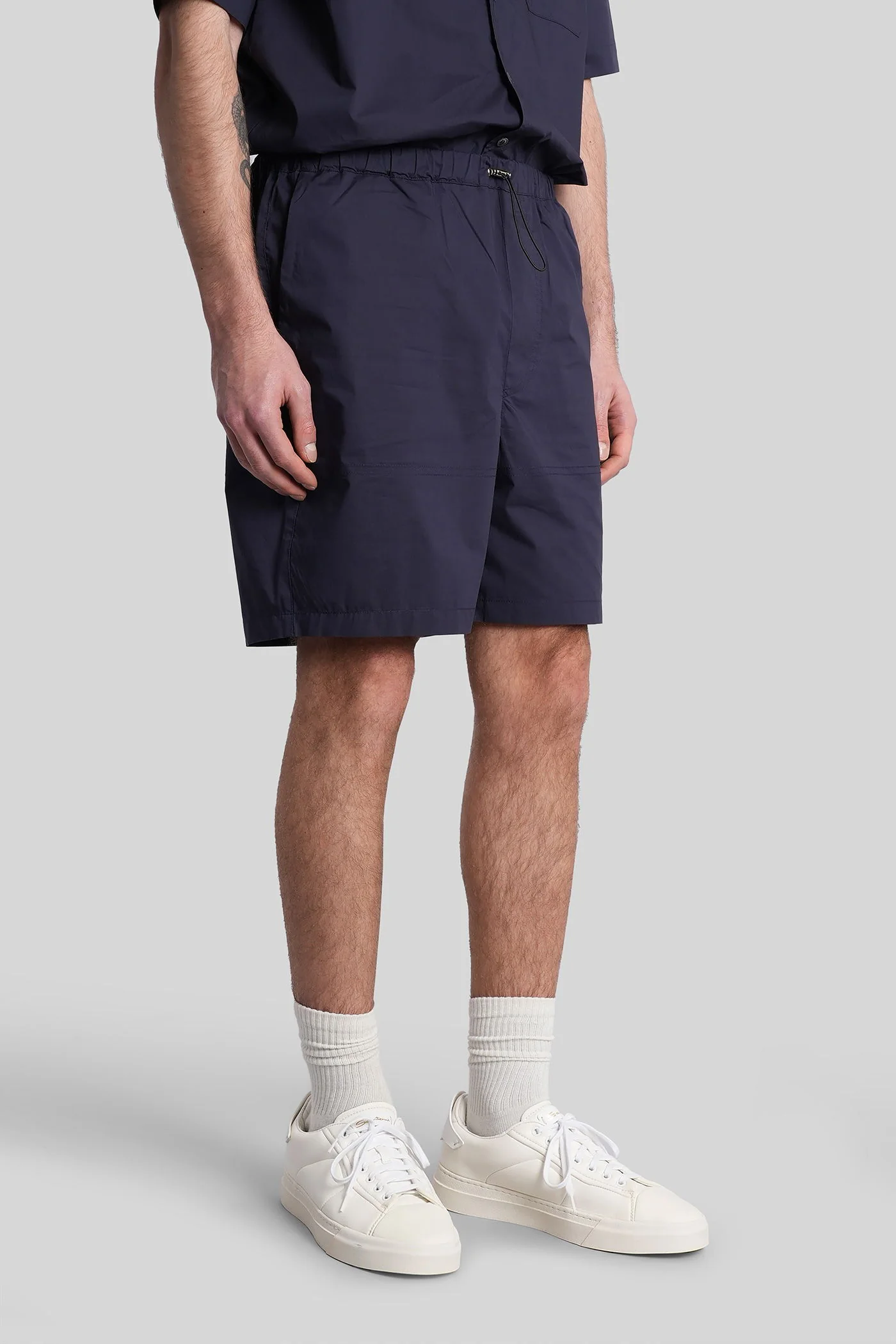 Shorts in blue cotton - Image 4