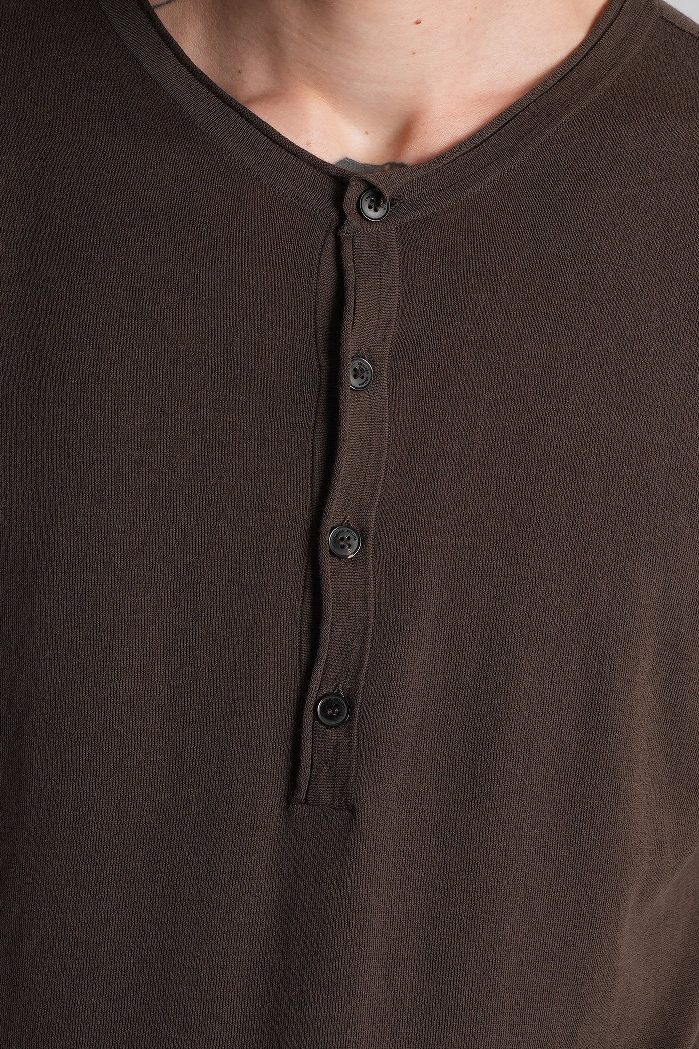 T-Shirt in brown cotton - Image 5