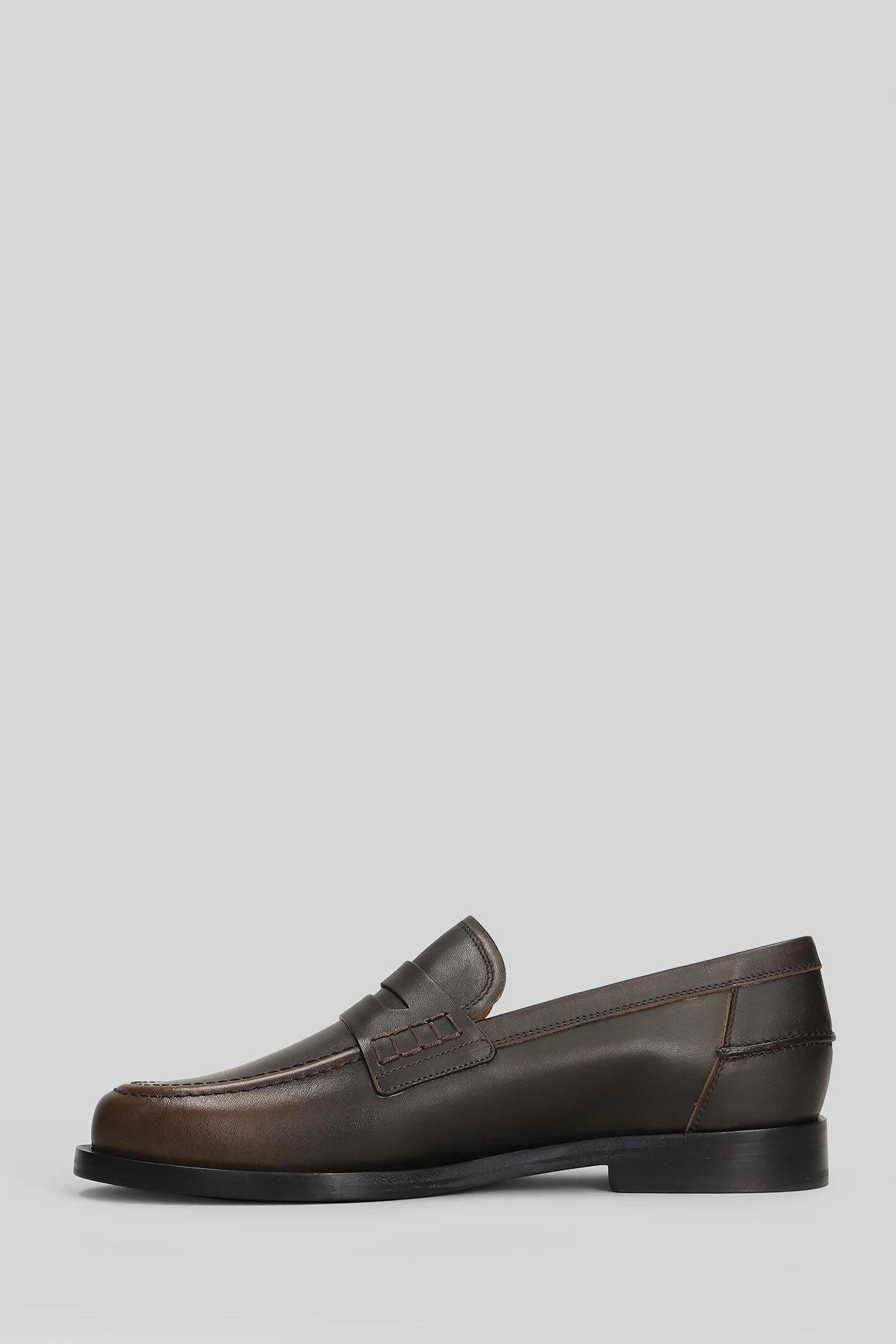 Caty Loafers in brown leather - Image 3