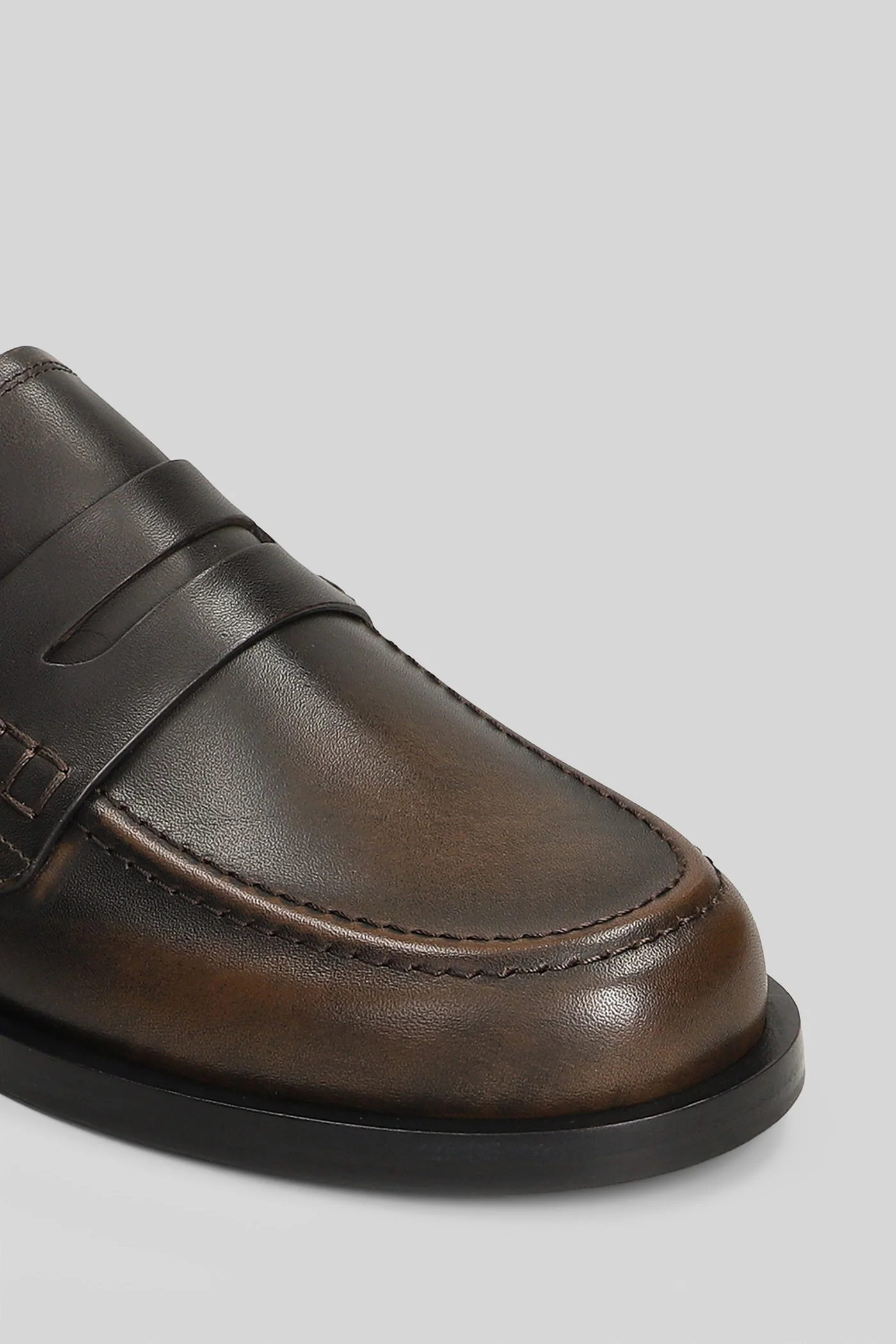 Caty Loafers in brown leather - Image 5