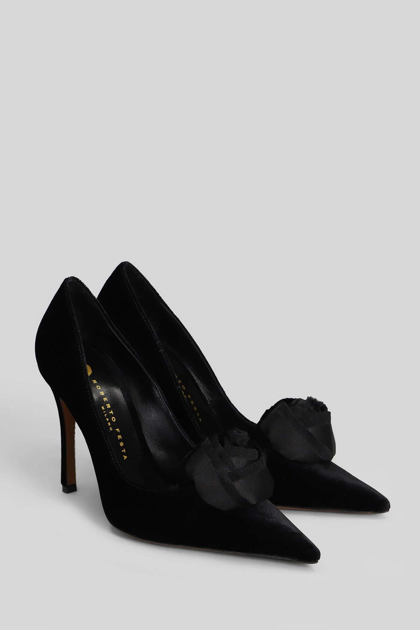 Lisette Pumps in black velvet - Image 2