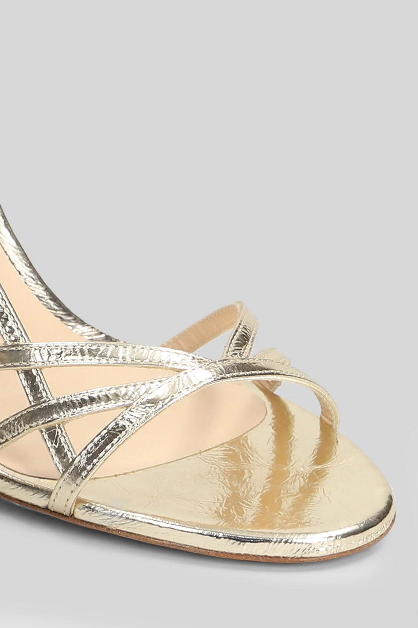 Oxford Sandals in platinum leather - Image 5