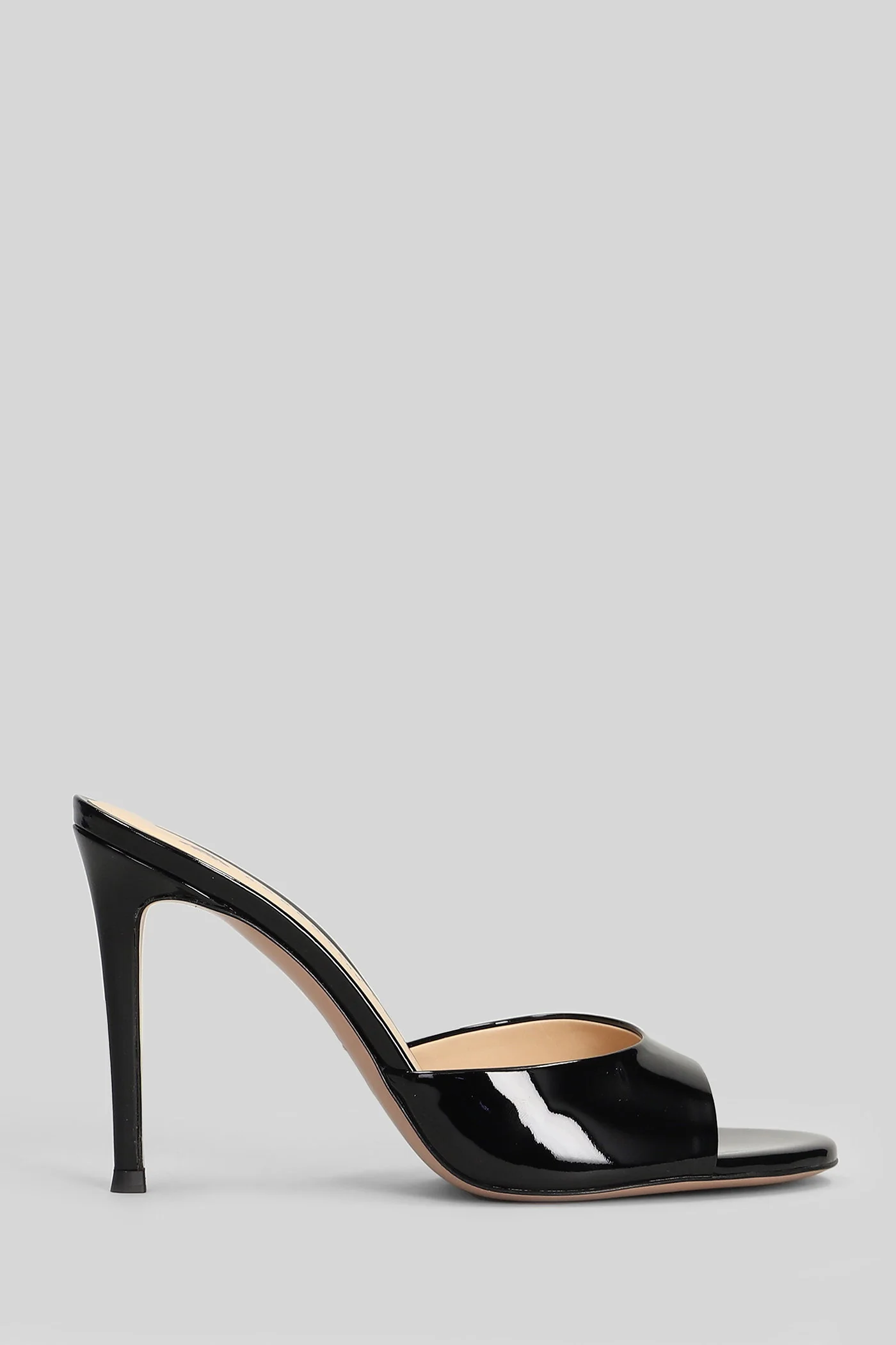 Ramas Sandals in black patent leather