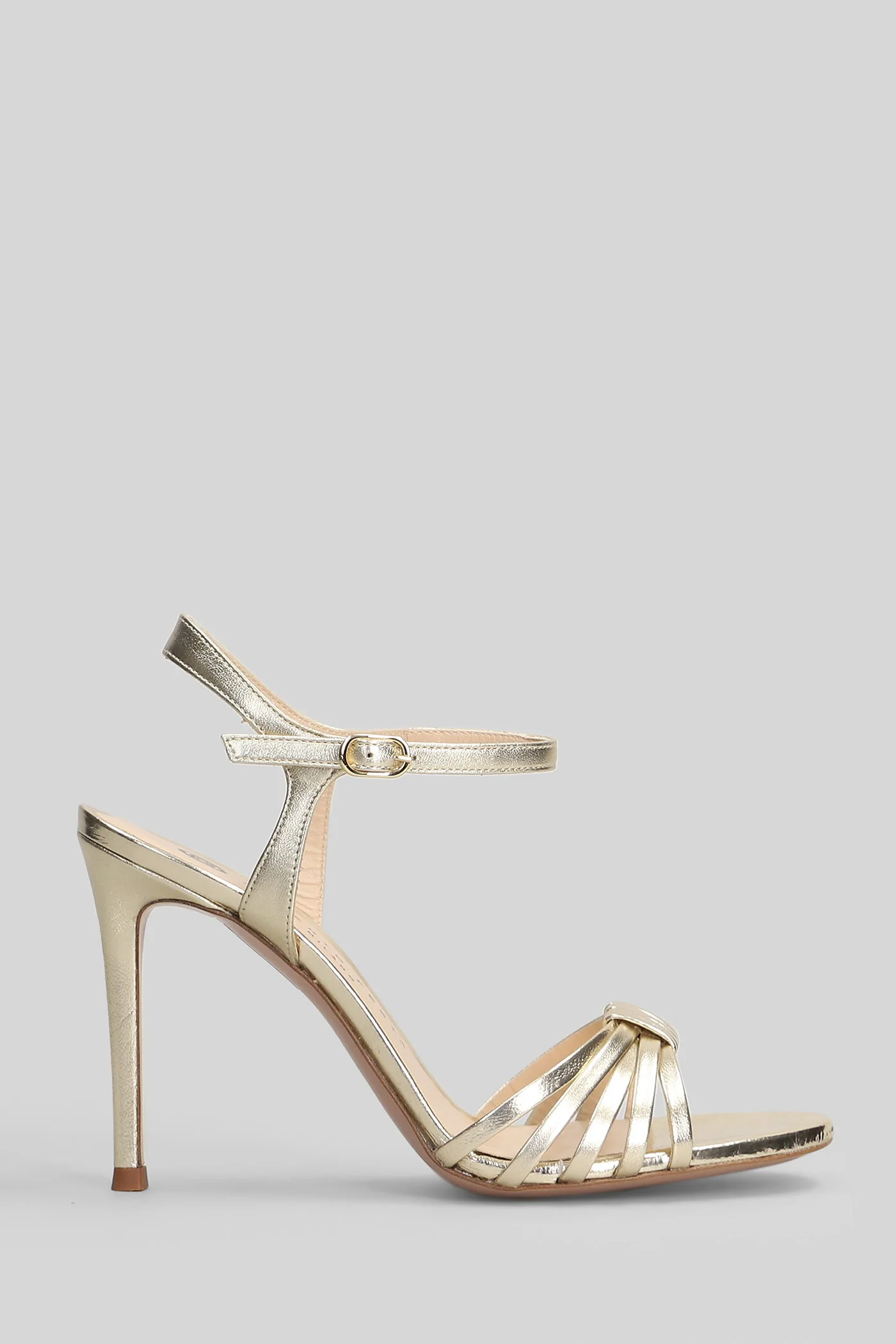 Regen Sandals in platinum leather