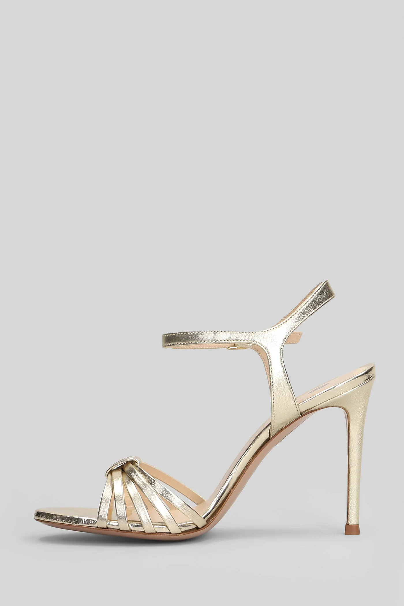 Regen Sandals in platinum leather - Image 3