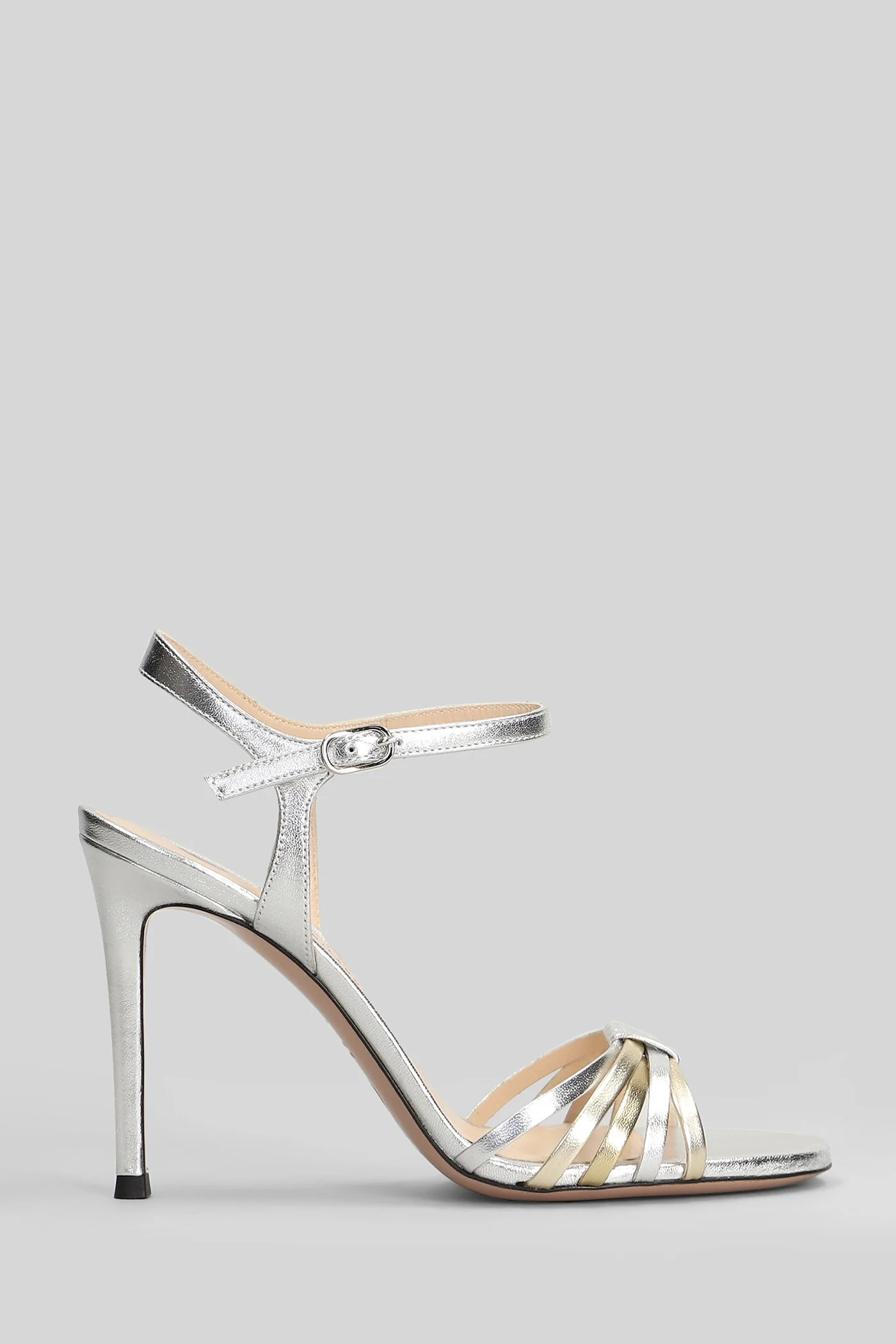 Regen Sandals in silver leather