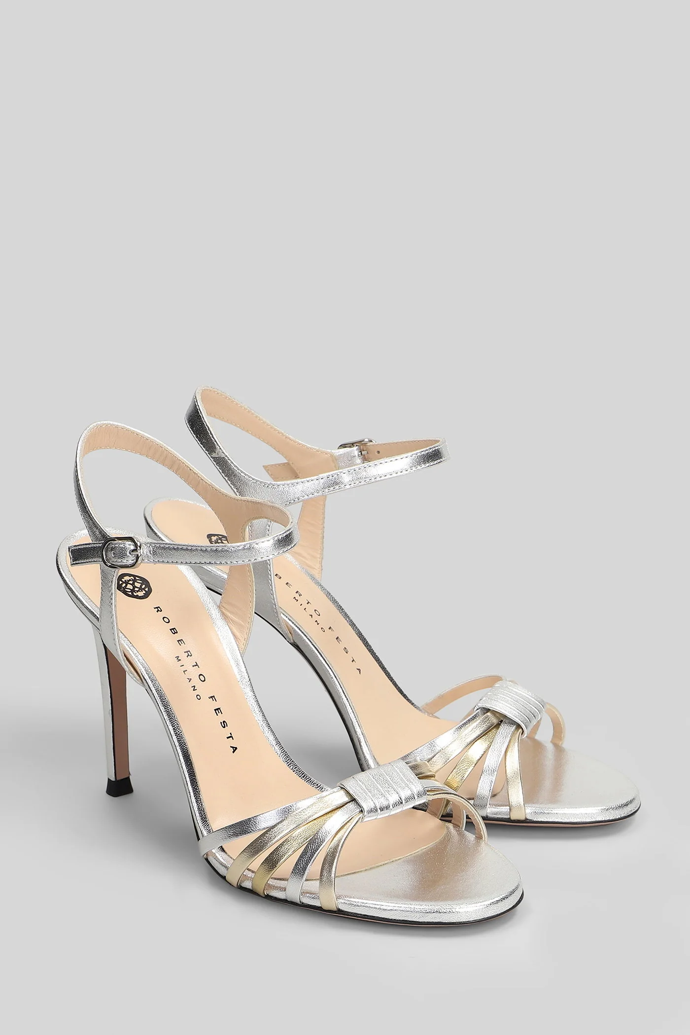 Regen Sandals in silver leather - Image 2