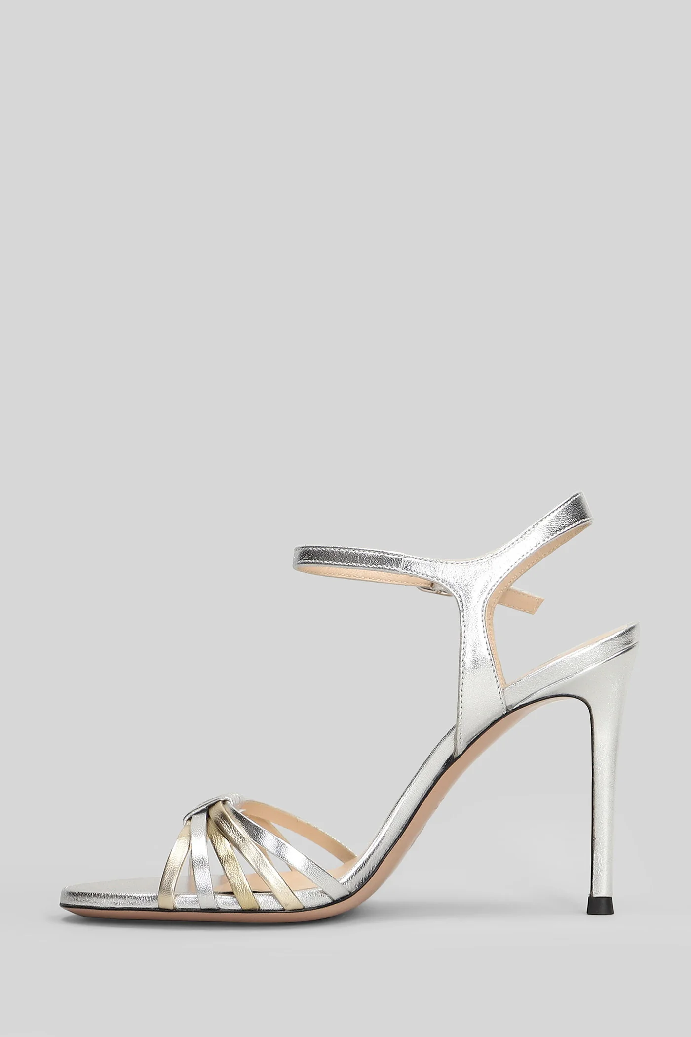Regen Sandals in silver leather - Image 3