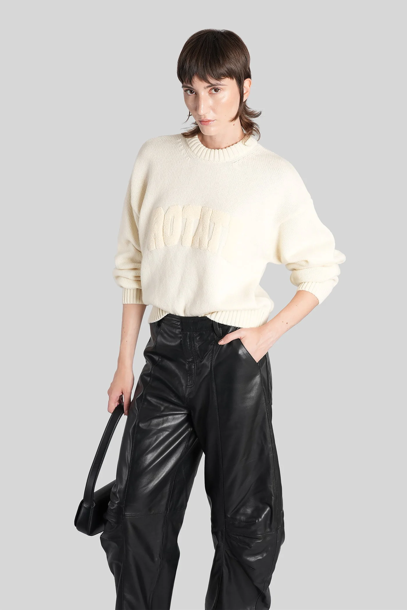 Knitwear in beige wool - Image 2
